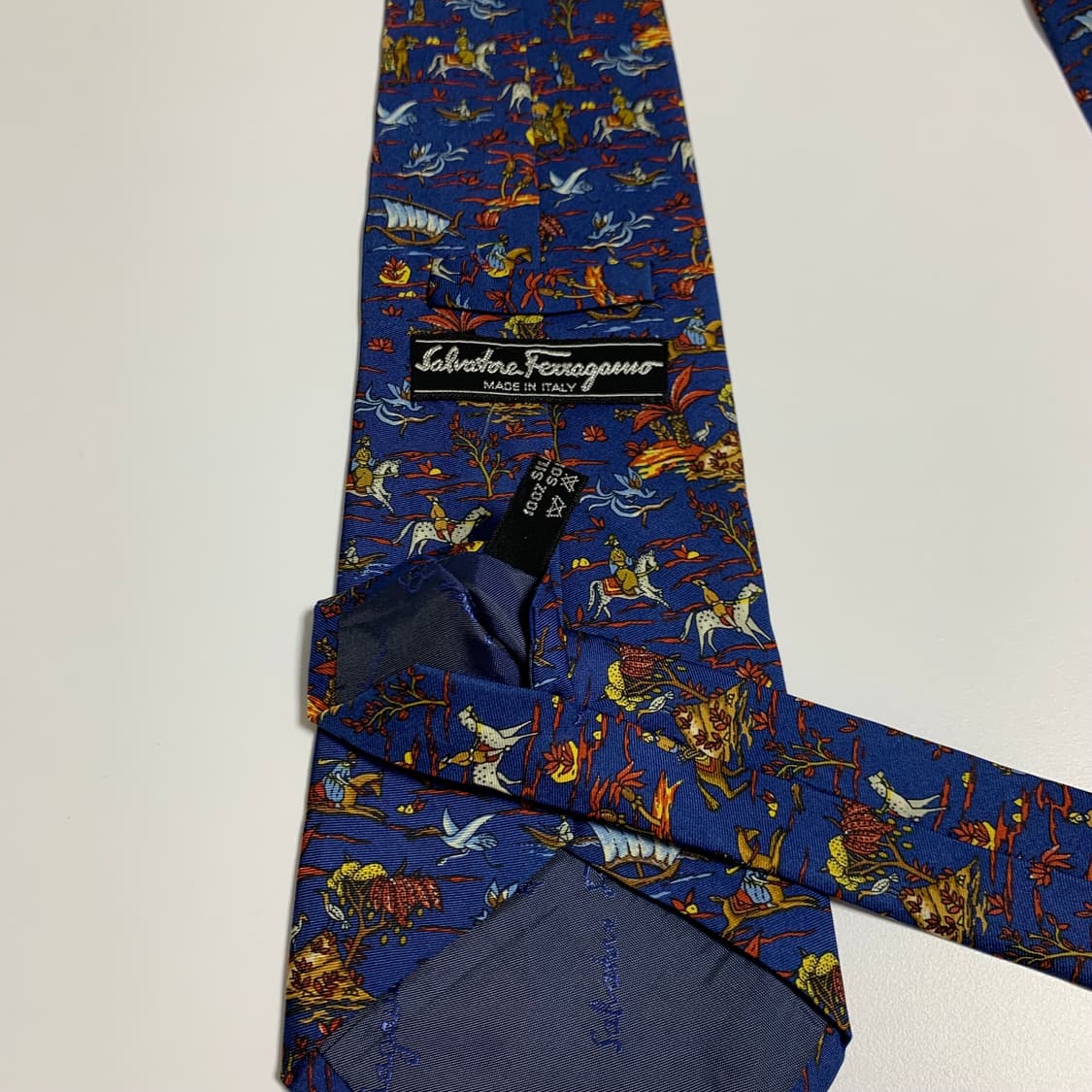 살바토레 페레가모(Ferragamo) 빈티지 명품넥타이 이태리 100실크 상품이미지7