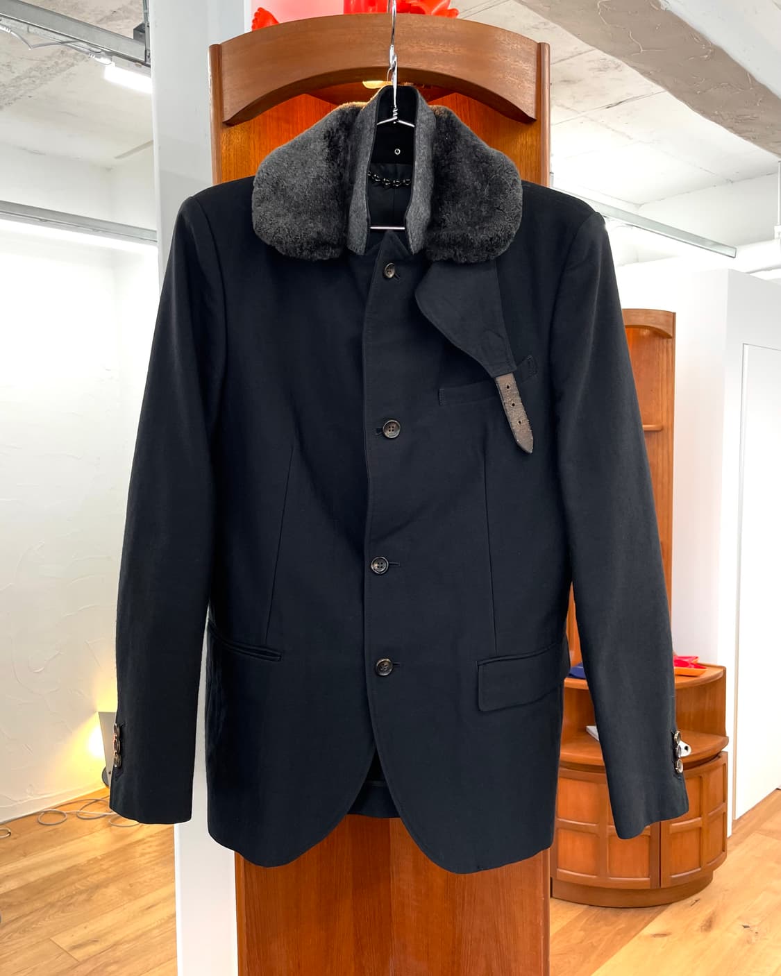 [M] 미하라야스히로 퍼 트리밍 테일러드 자켓 상품이미지6