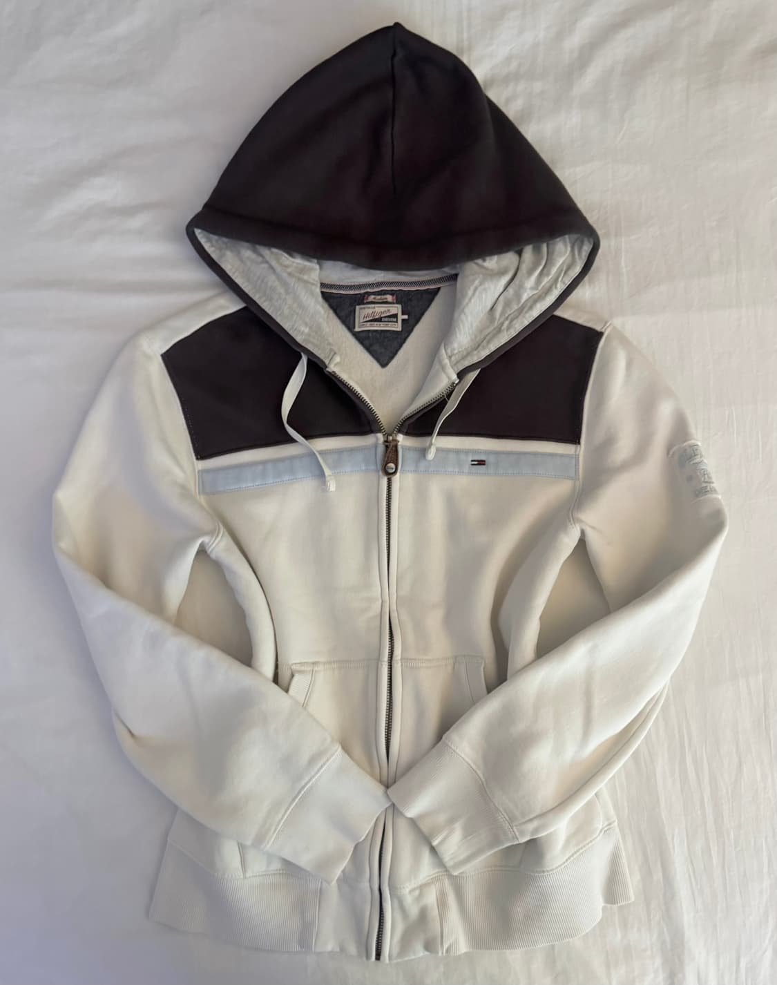타미힐피거 후드집업 패치 배색 M 상품이미지1