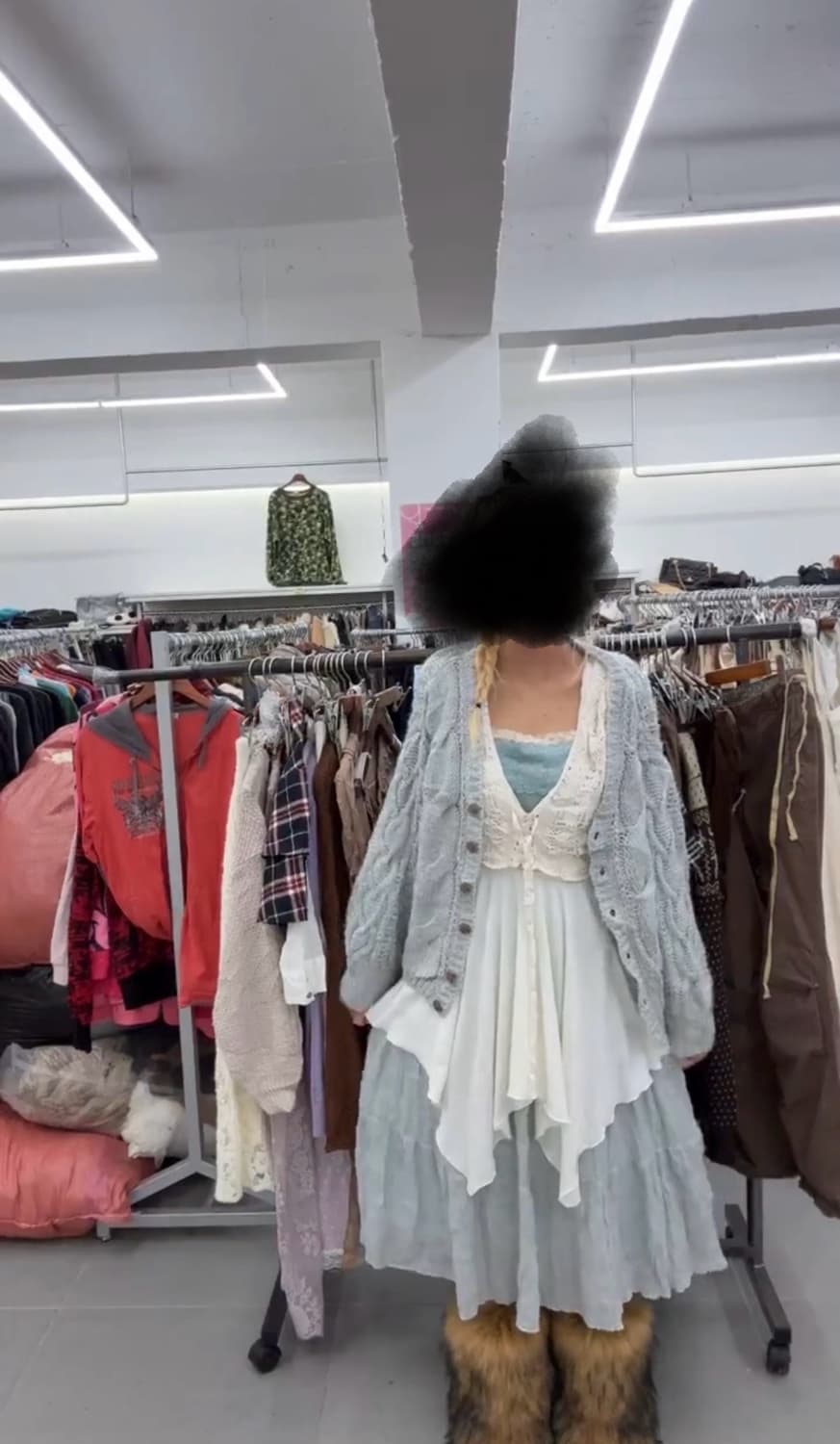 미스터빈티지 페어리 가디건 스커트 원피스 슬리브리스 베스트 세트 상품이미지1