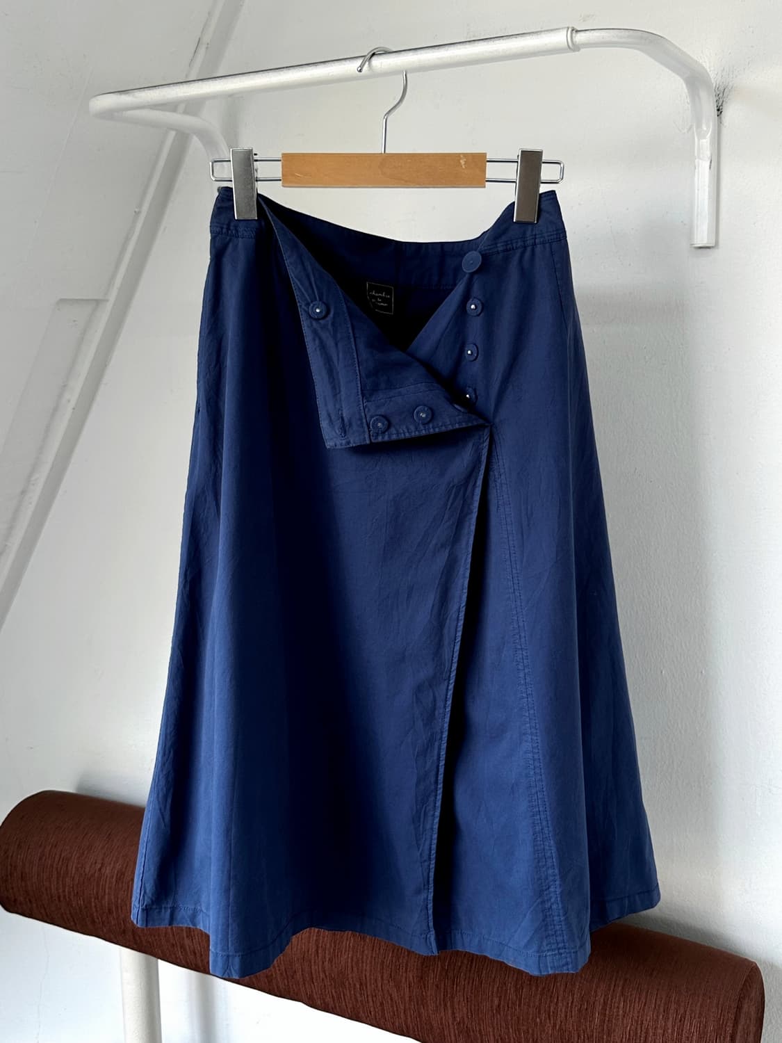 Natural cotton design pleats skirt 상품이미지2