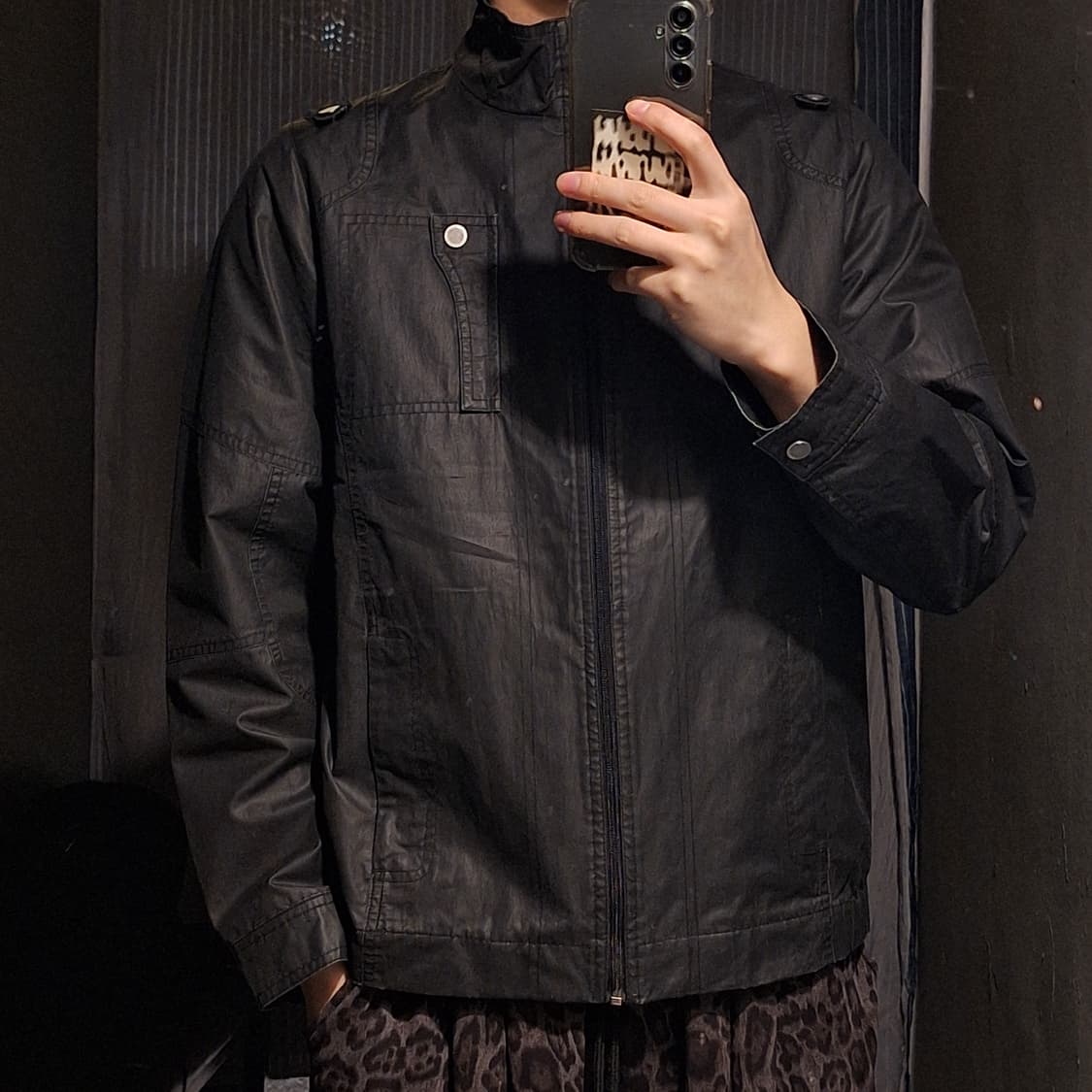 리바이스 시그니처 블랙 체스트포켓 하이넥 캐주얼 바람막이 자켓 M 상품이미지2