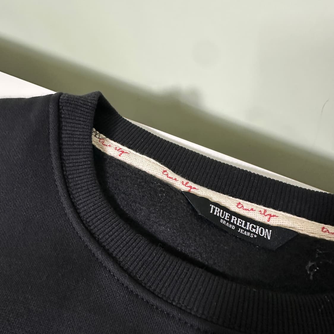 95-100 M-L 트루틸리전 스몰로고 크롭 스웻셔츠 맨투맨 남여공용 상품이미지4