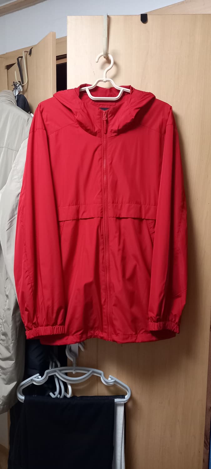 무신사 스탠다드 윈드브레이커 바람막이 레드 2XL 상품이미지1