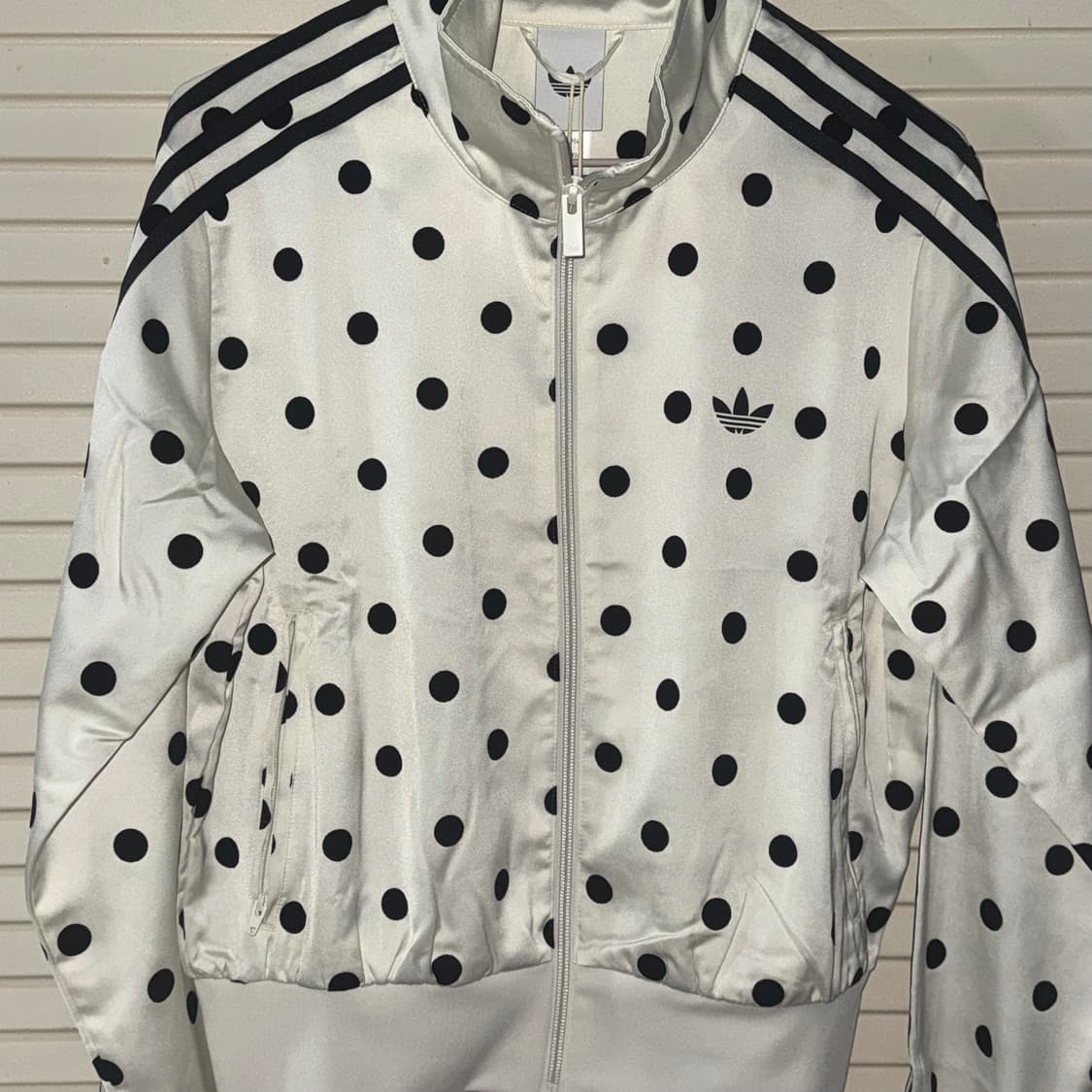 아디다스 도트 져지 폴카 닷 트랙탑 화이트 L 상품이미지1