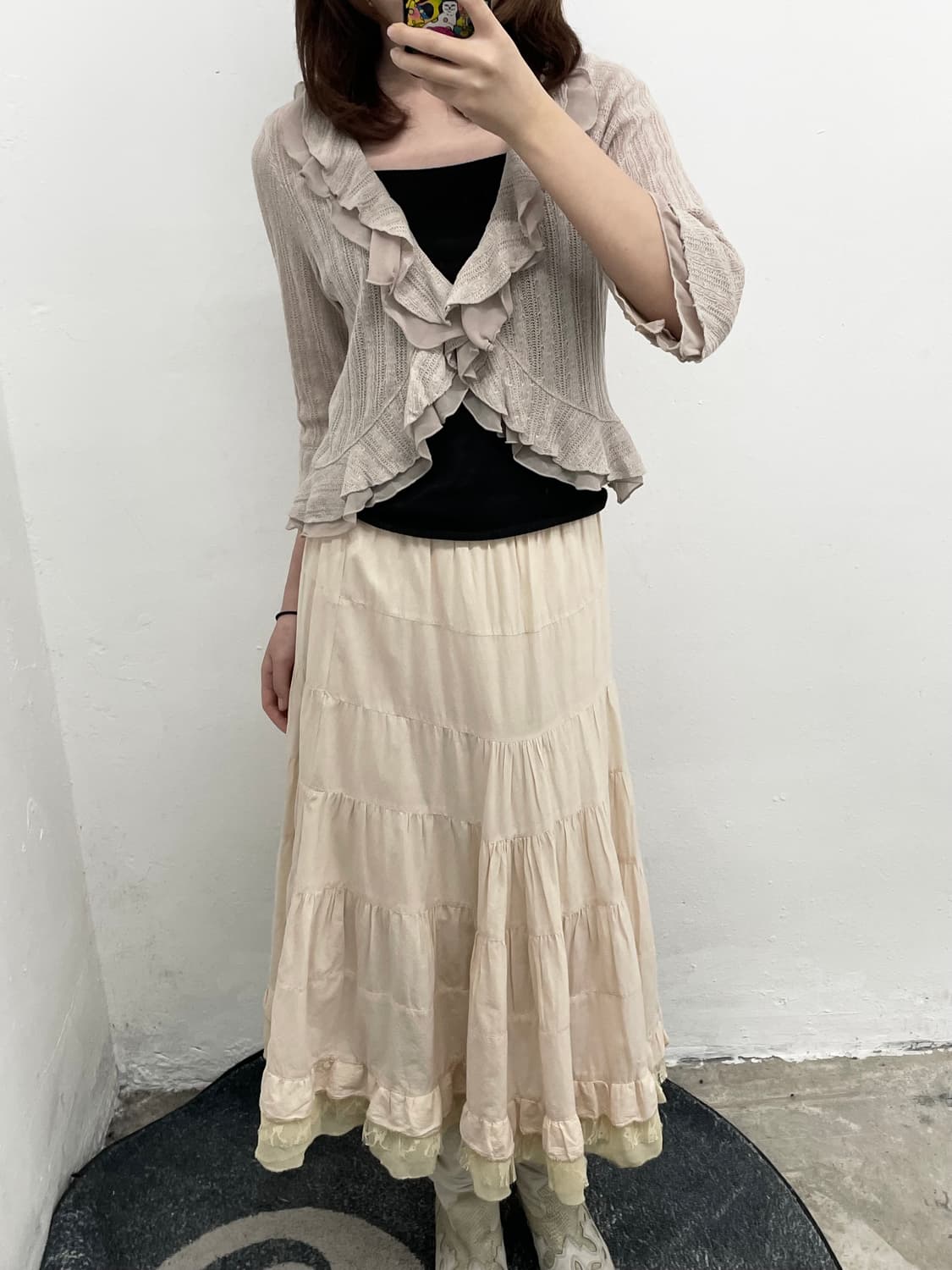 로사체리 모카 프릴 볼레로 상품이미지4