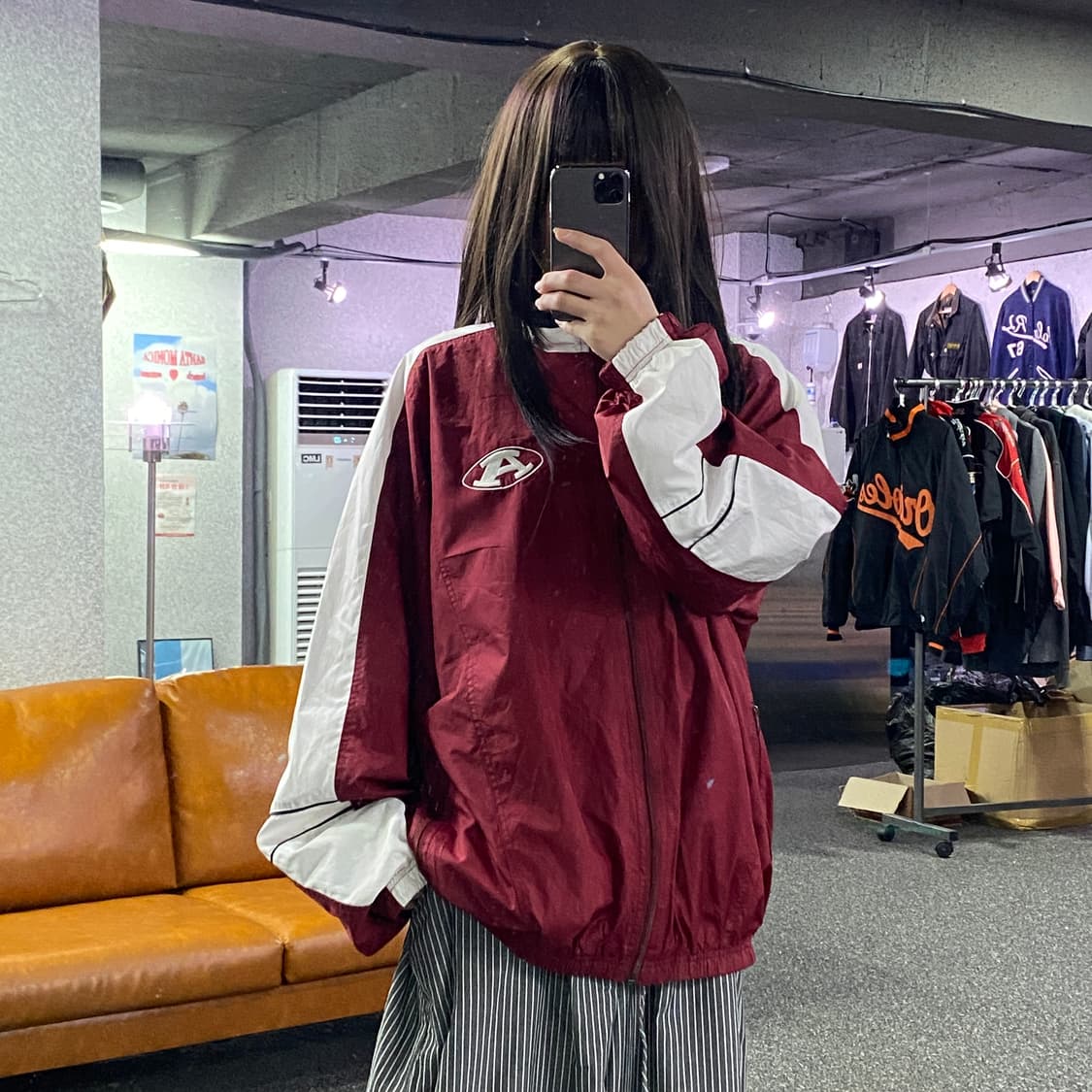 00s 나이키 배색 디테일 컬리지 바람막이 B2639 상품이미지1