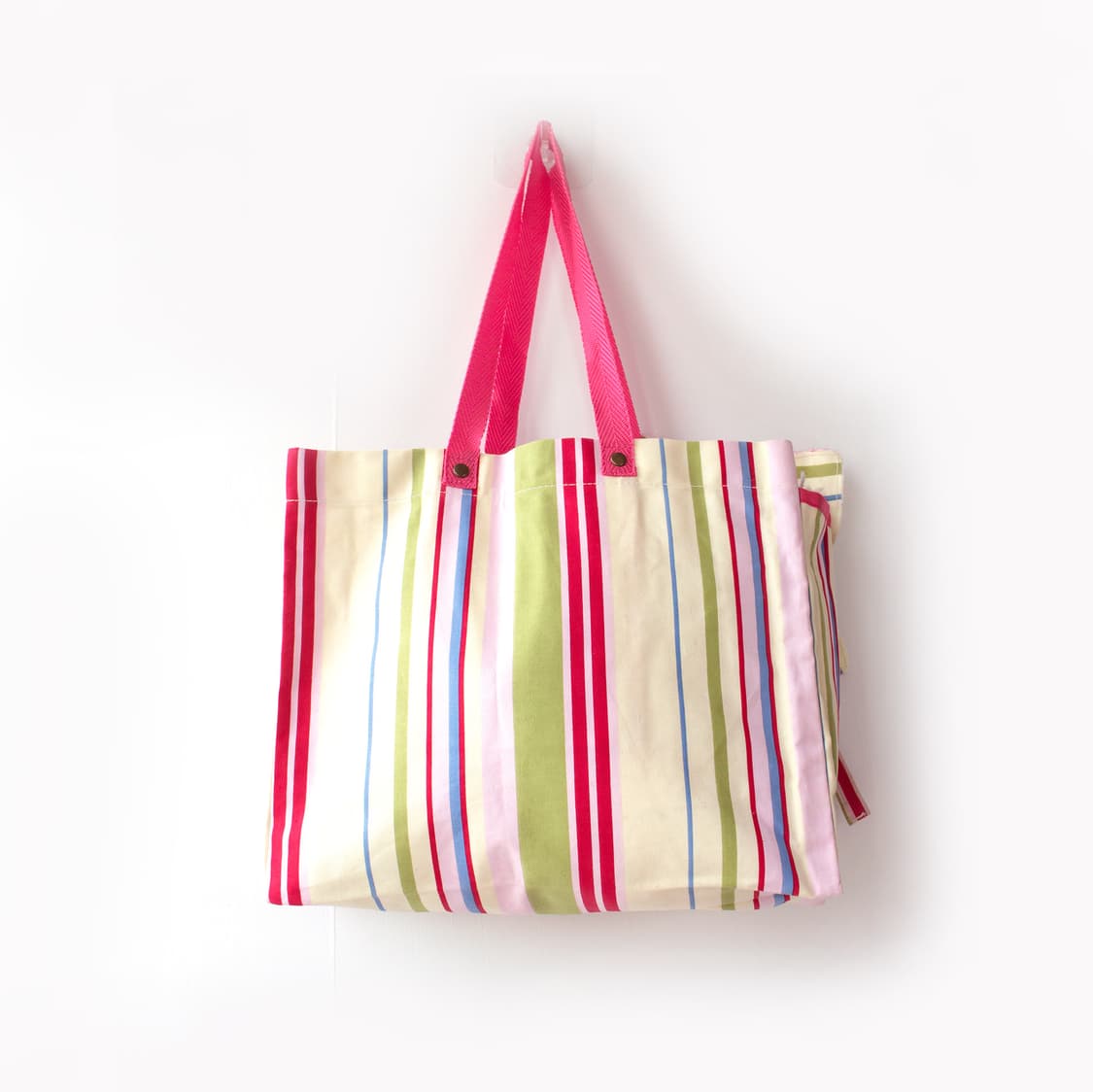 츠모리치사토 플라워 줄-무늬 숄더백 🌷 상품이미지4