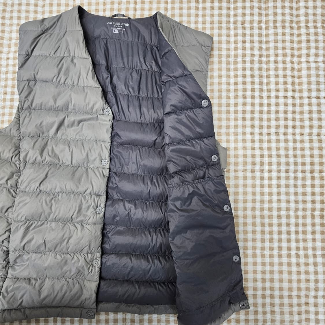 폴햄 거위털 경량패딩 조끼 남자100 상품이미지5