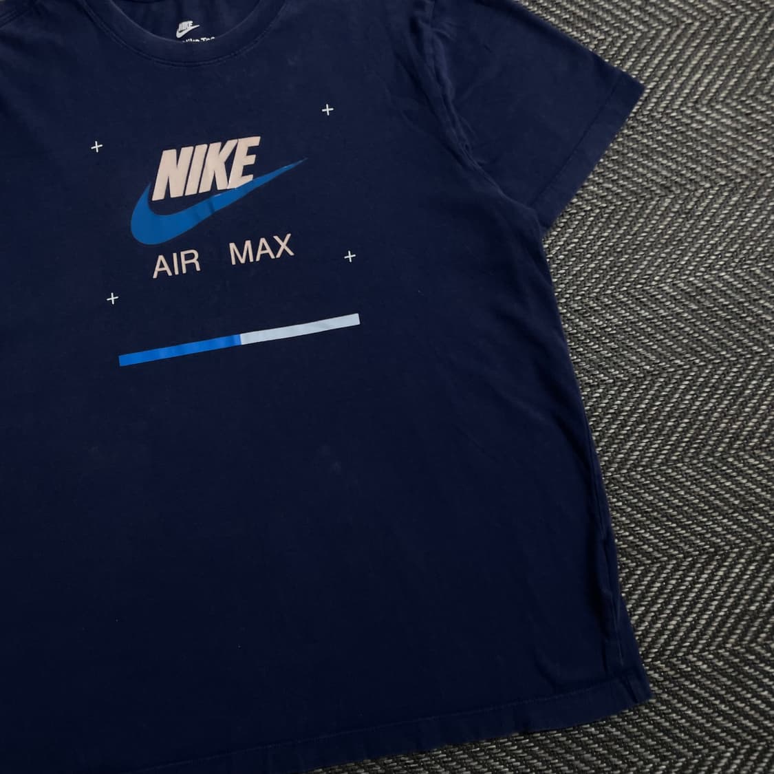 나이키 NSW 에어맥스 빅로고 반팔 티셔츠 네이비o 4670 상품이미지2