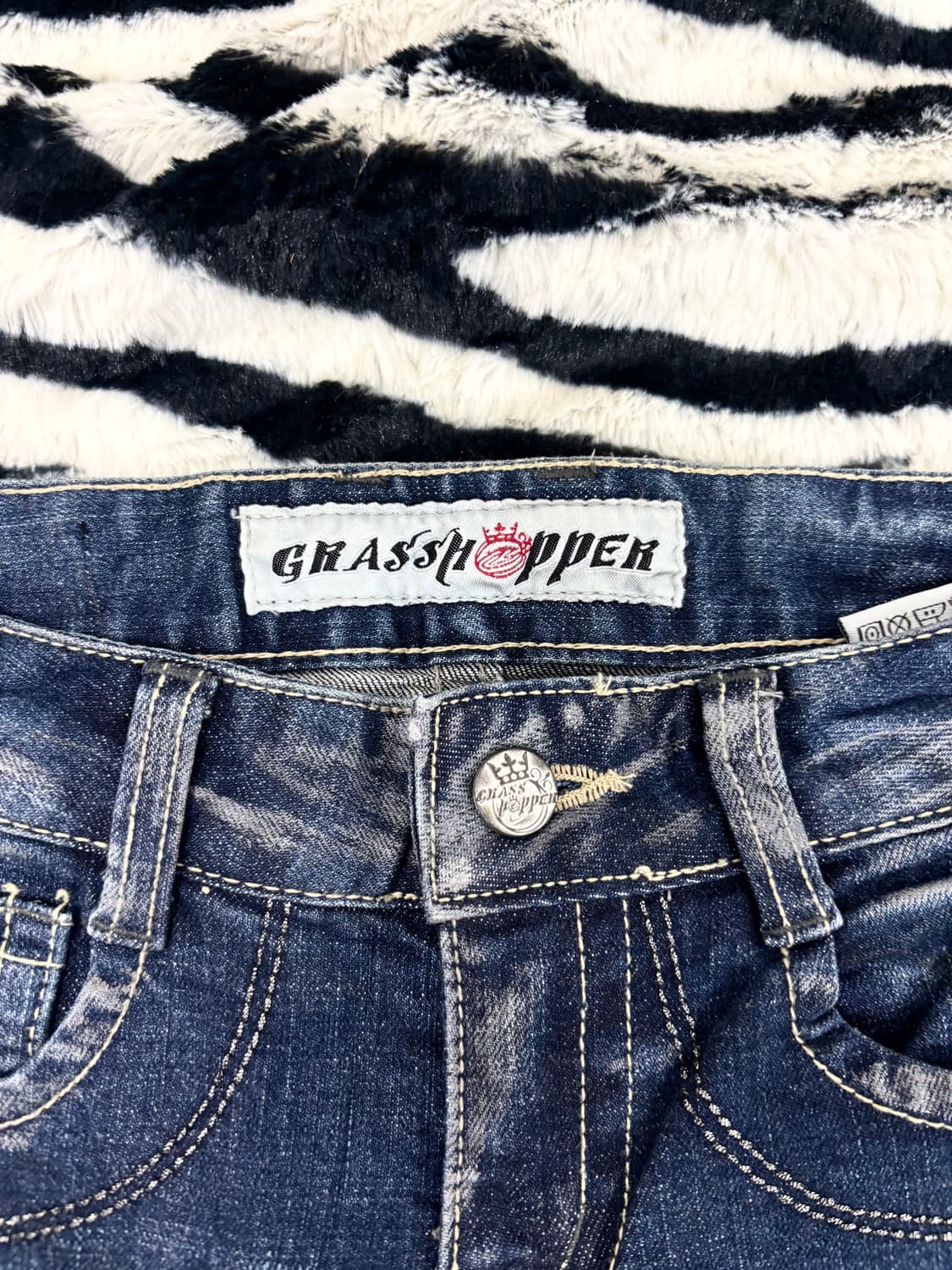 2000s Punk Skull Patch Boots Cut Pants 상품이미지7