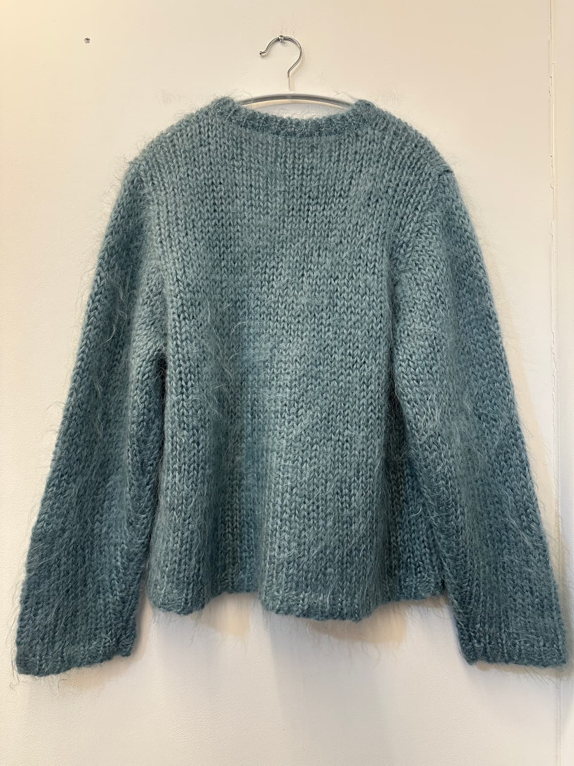 INGEBORG 일본 민트 모 헤어리 니트 가디건 상품이미지2