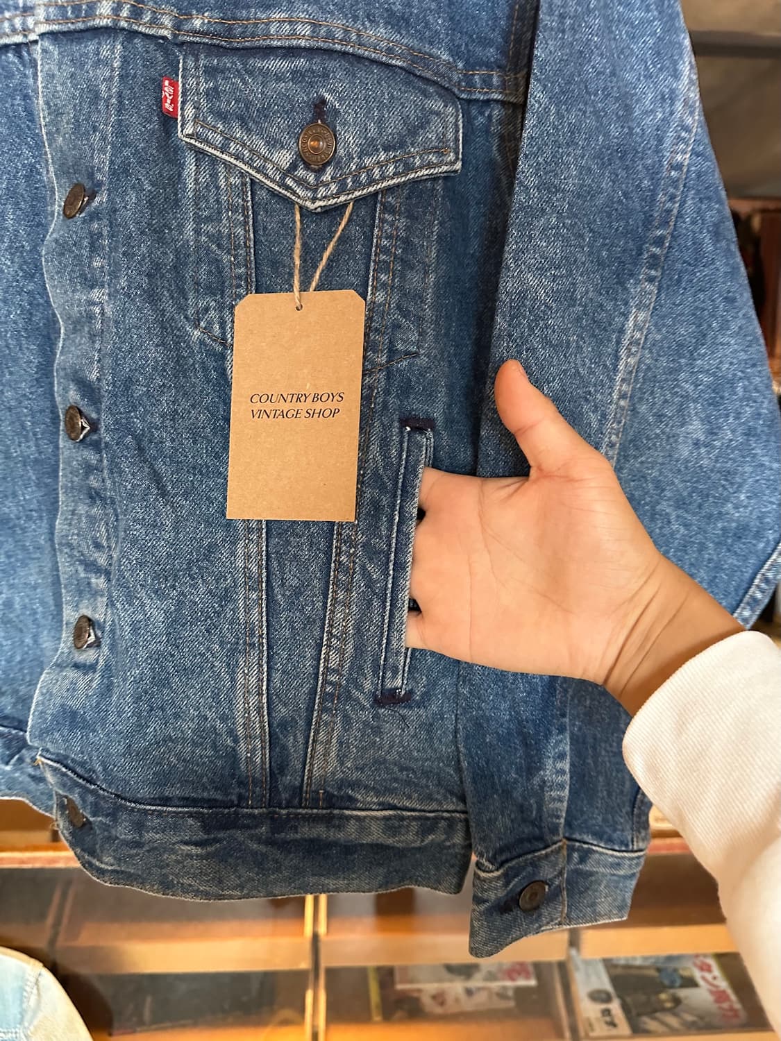 80s USA 빈티지 리바이스 70507 3세대 데님 트러커 자켓 상품이미지3