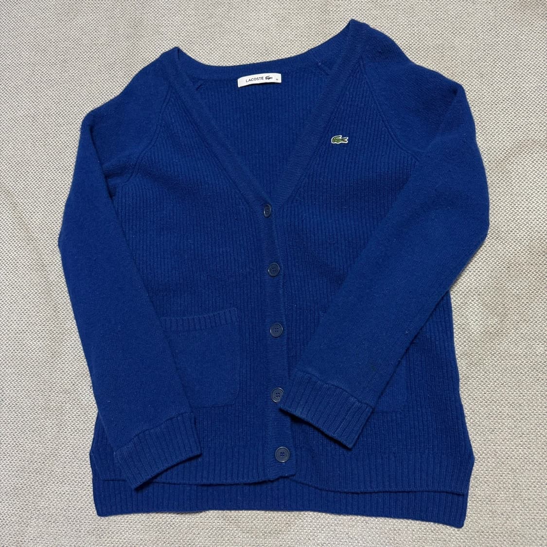 라코스테 브이넥 우먼스 가디건 상품이미지1