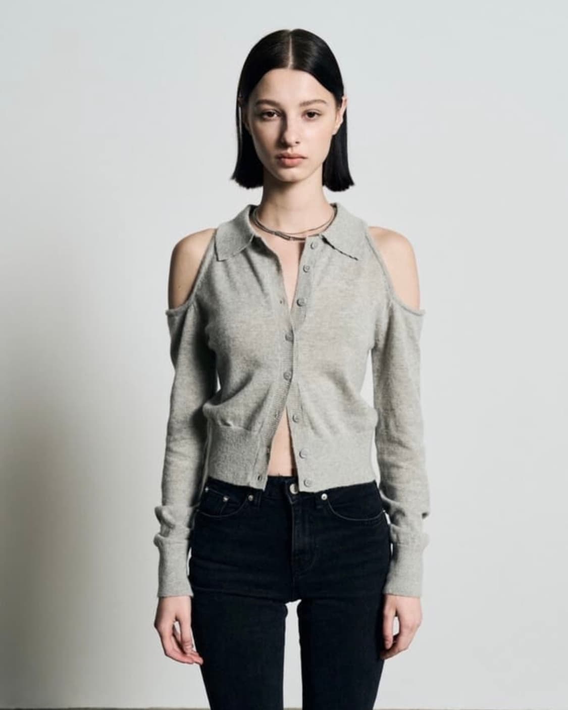 보헤미안서울 숄더 홀 가디건 상품이미지1