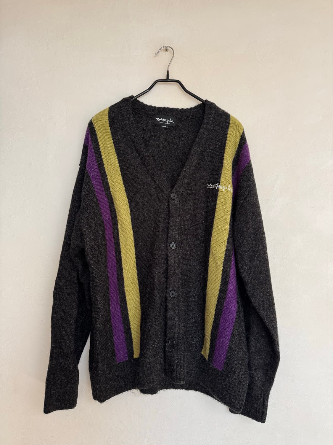 마크 곤잘레스 스트라이프 니트 가디건 상품이미지1