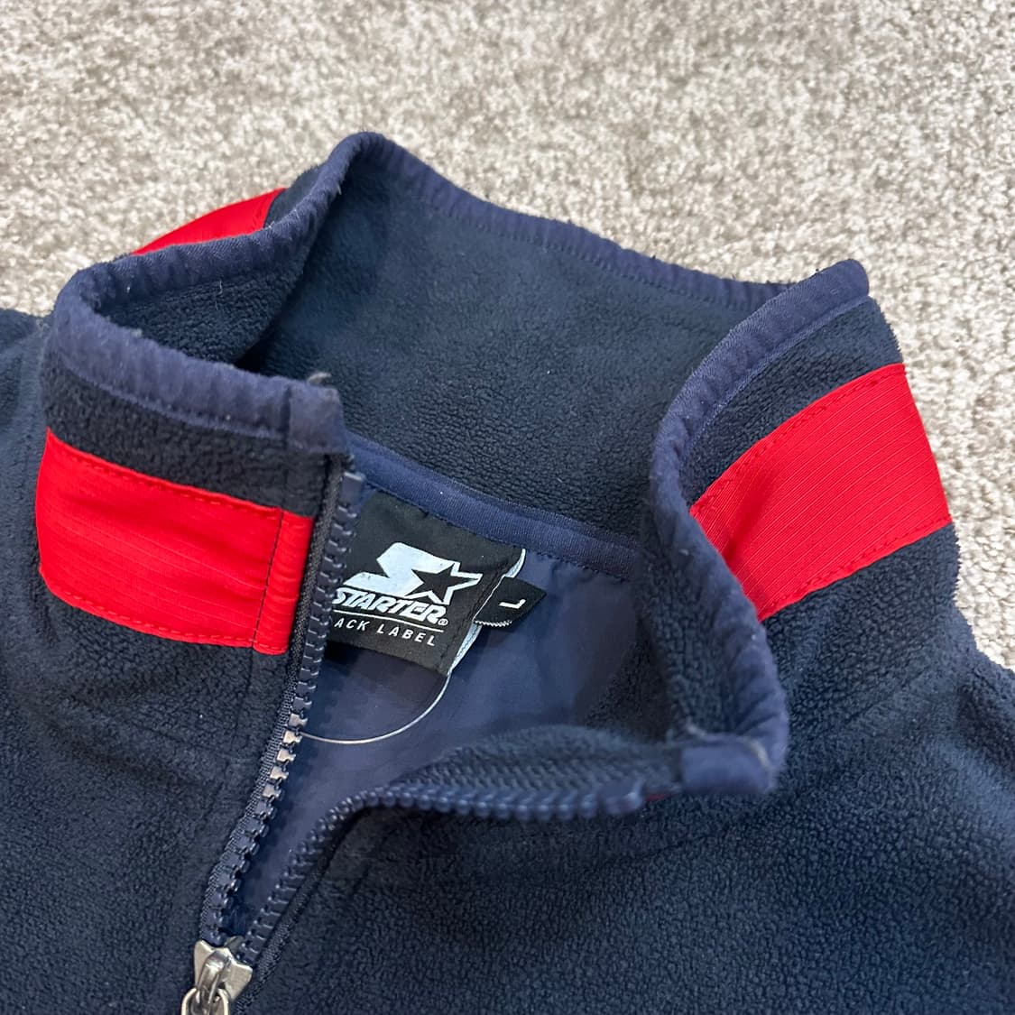 스타터 배색 플리스 웜업L 상품이미지3