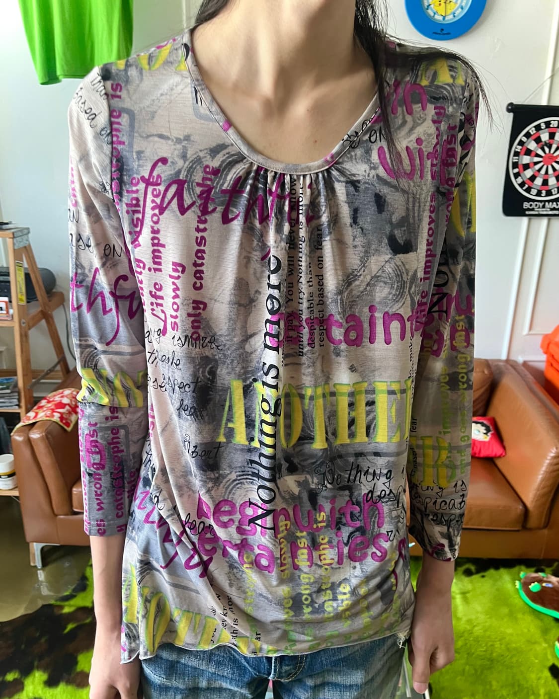 -2000s mim OSLIP Psychedelic Long-Sleeve 상품이미지2