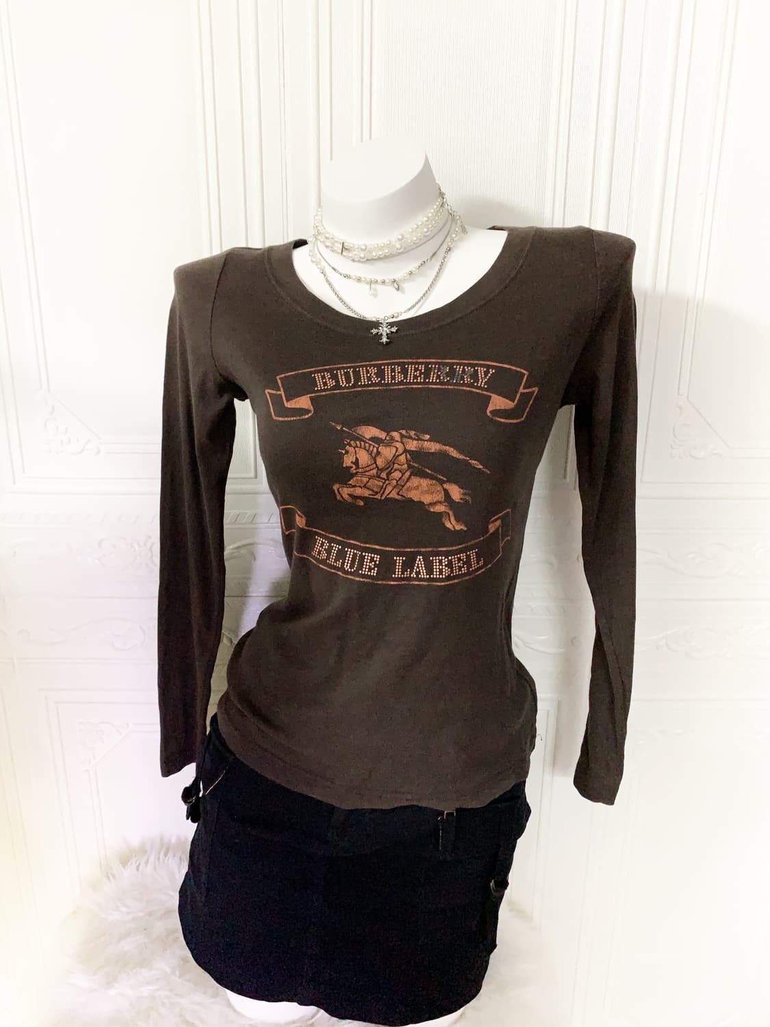 Burberry blue label brown long sleeve 상품이미지2