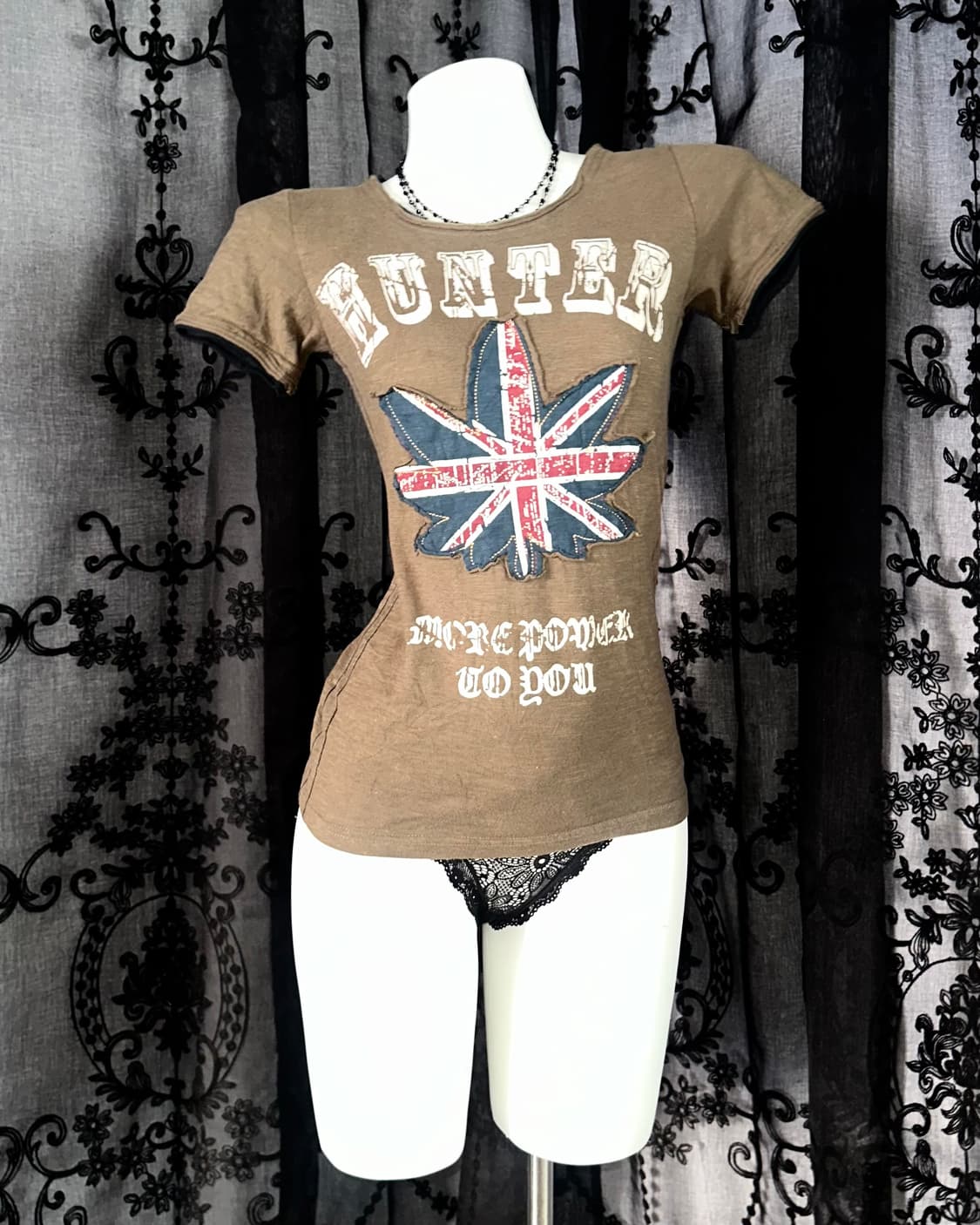 brown union jack graphic t-shirt 상품이미지1