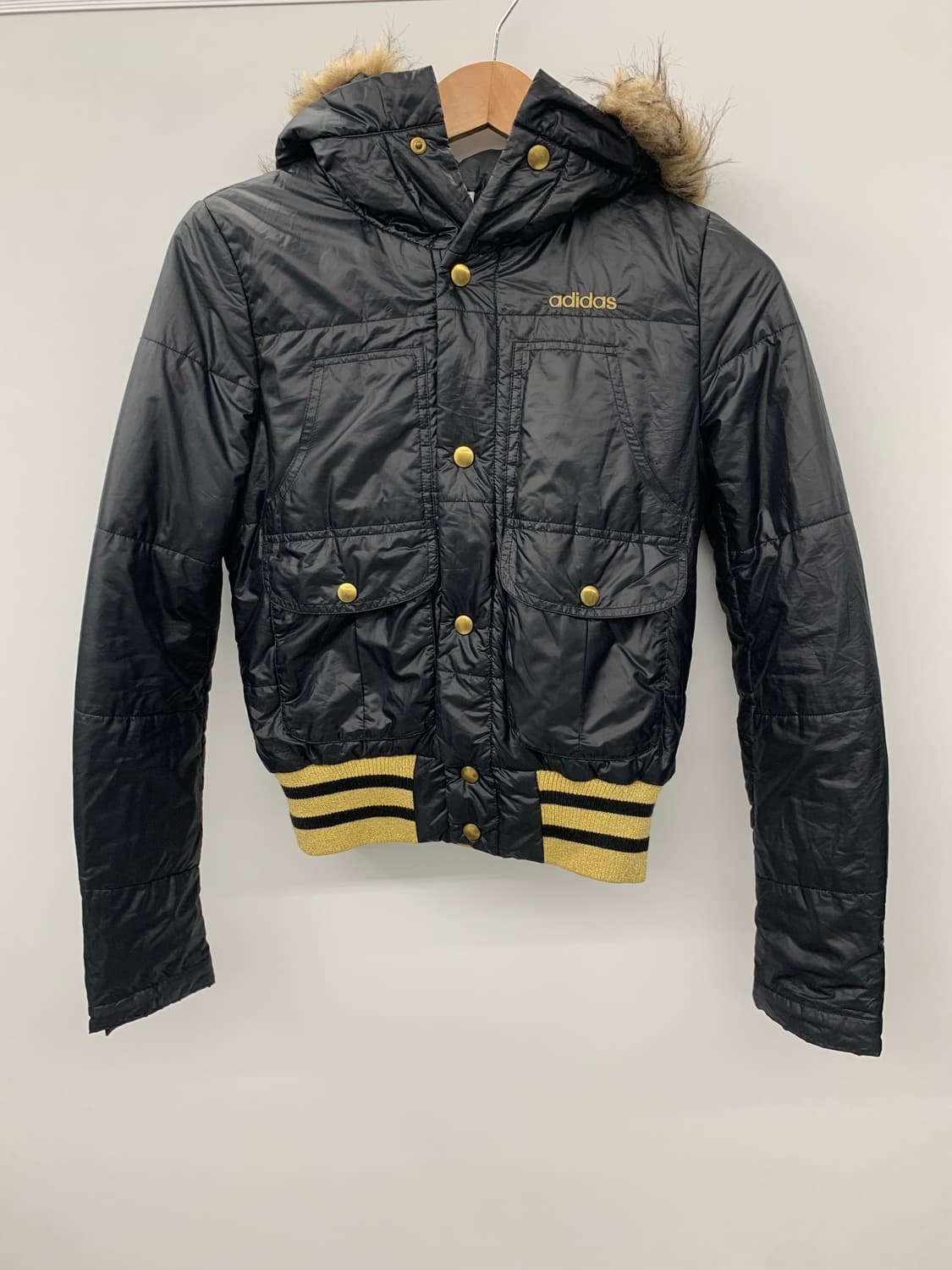 아디다스 y2k 골드 라이더 퍼 푸퍼 다운자켓 상품이미지5