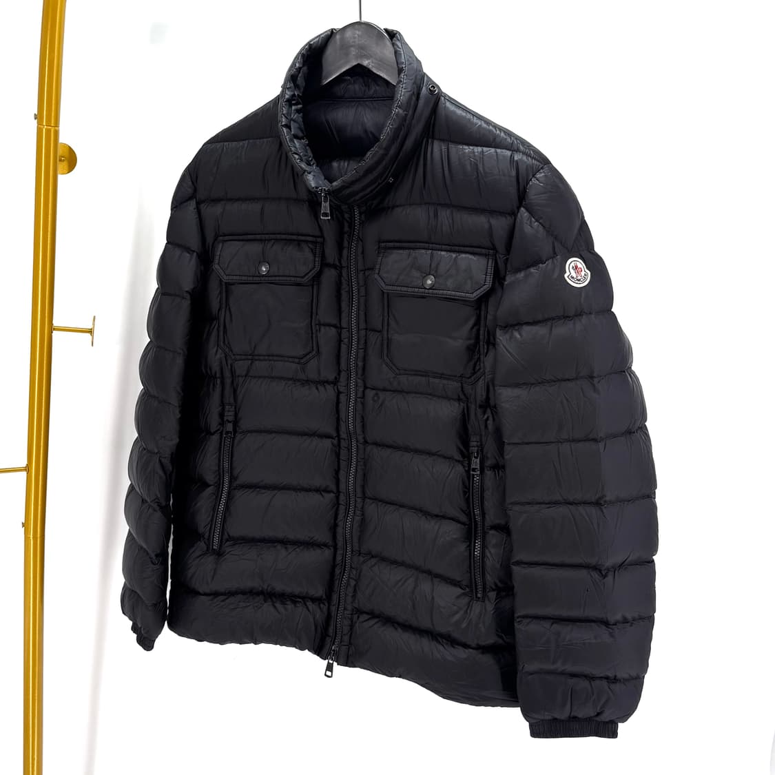 [4사이즈] 몽클레어 경량 패딩 자켓 블랙 상품이미지1