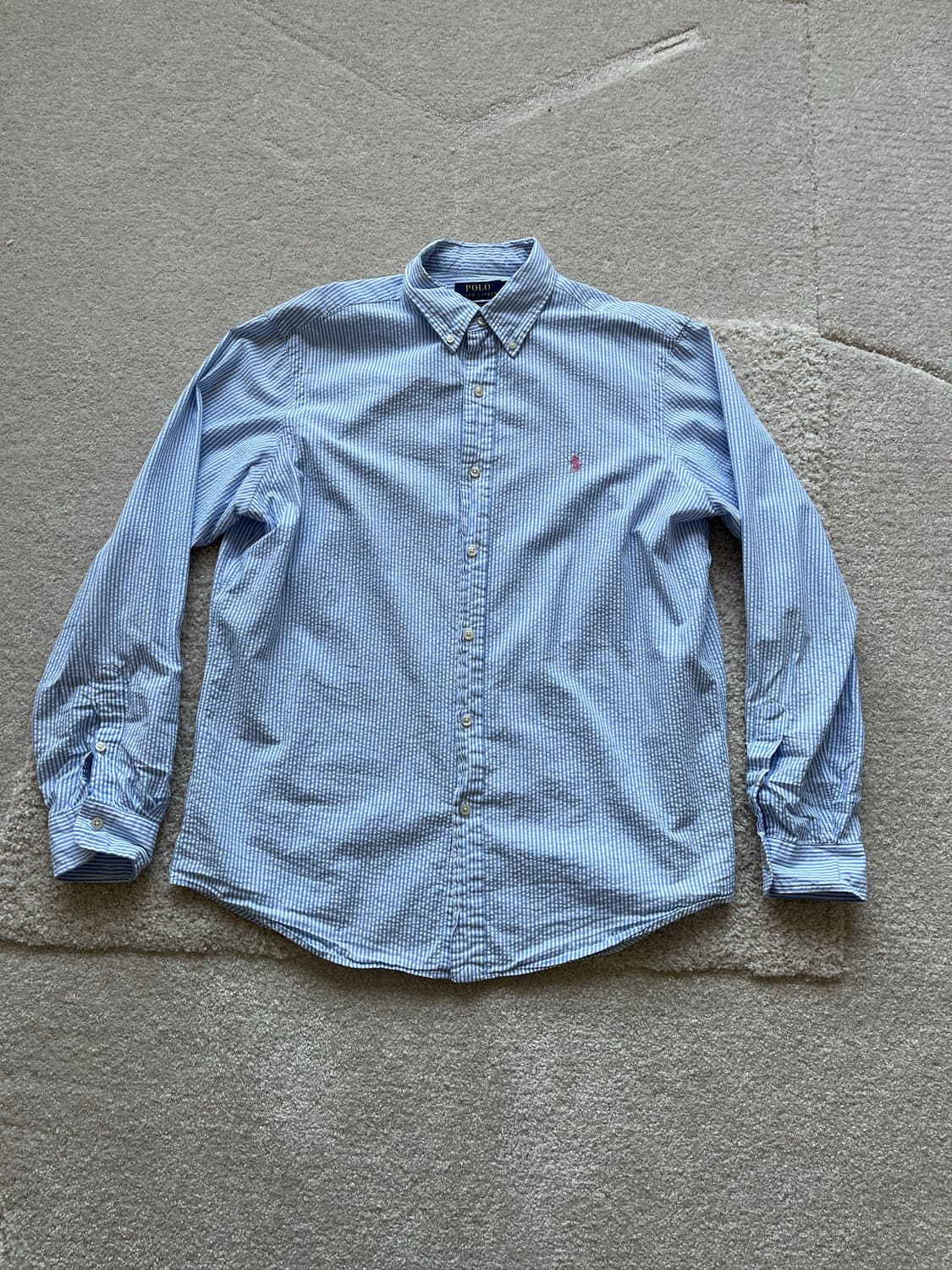 폴로랄프 로렌 시어서커 스트라이프 셔츠 (103-105) 상품이미지2