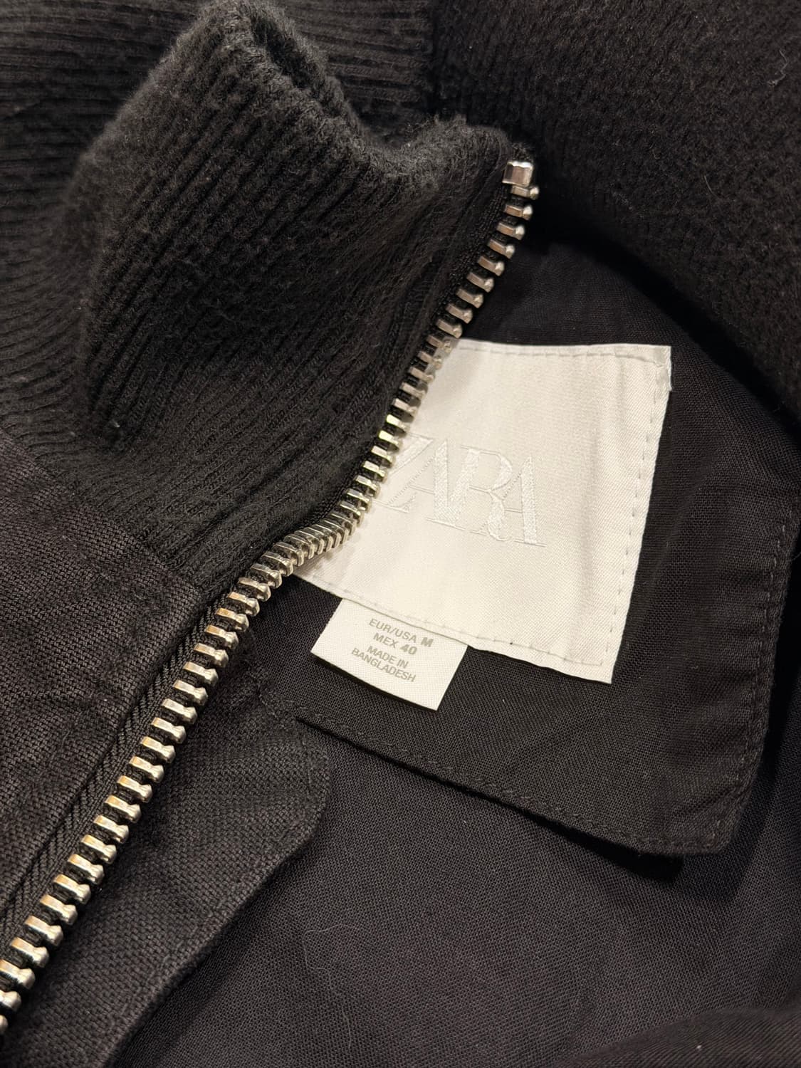 자라 개더 봄버 자켓 상품이미지2