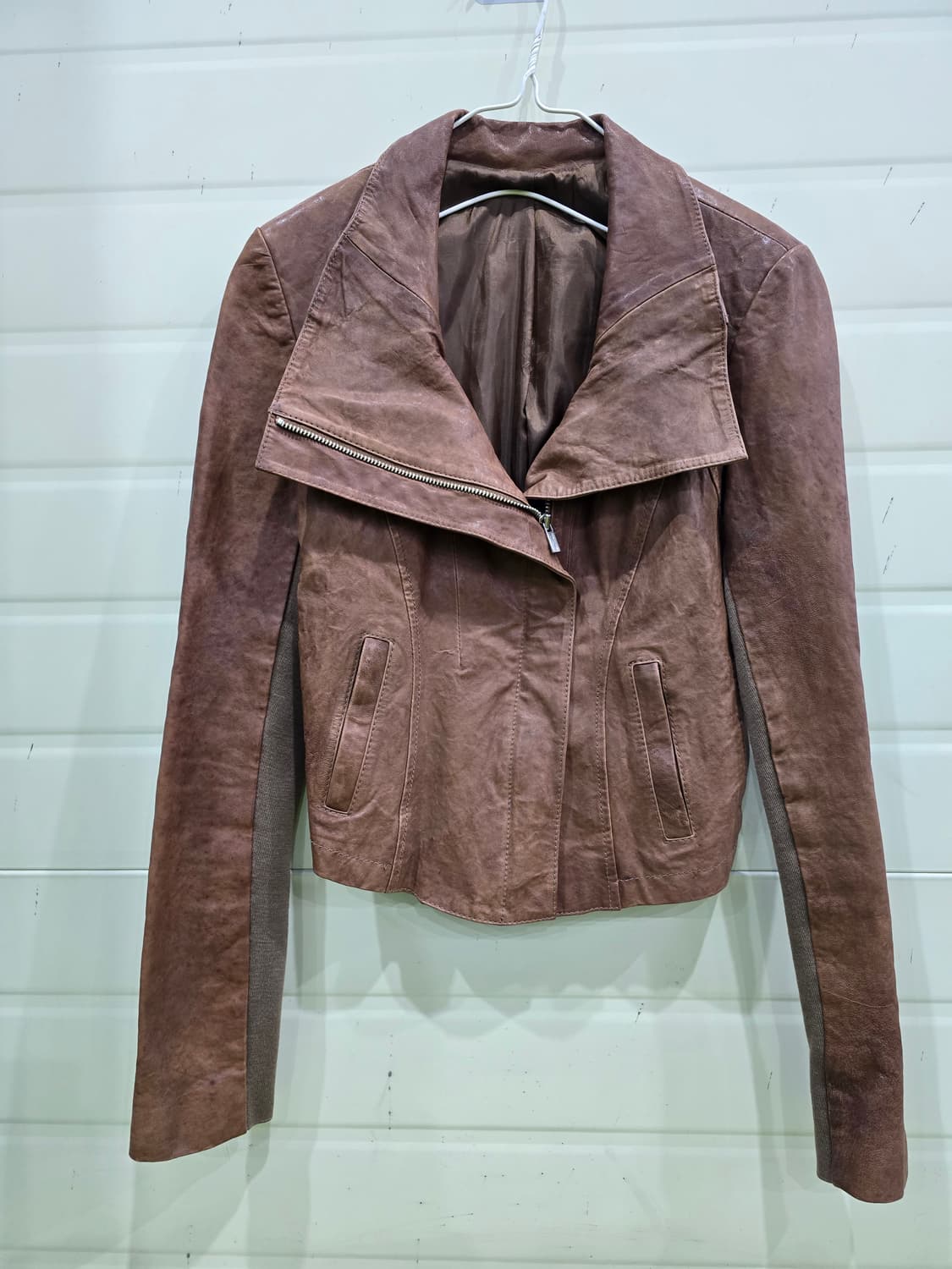 VOV 브라운 가죽 자켓 상품이미지1