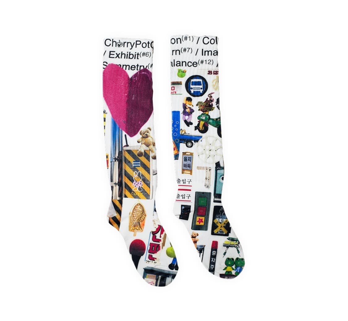 printing knee stocking/socks 상품이미지3