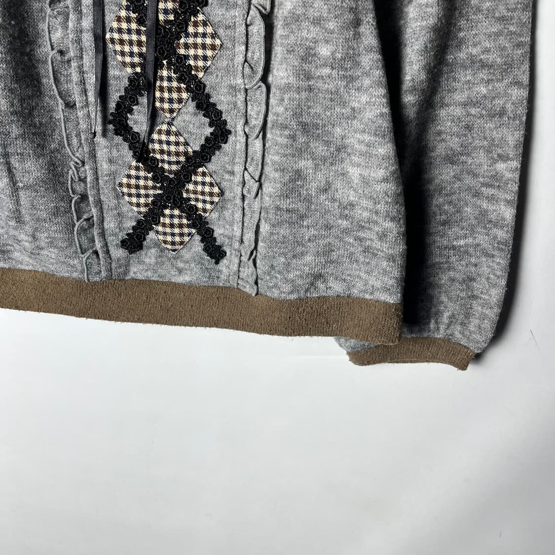 [Axes femme] 엑시즈팜 아가일 니트 상품이미지4