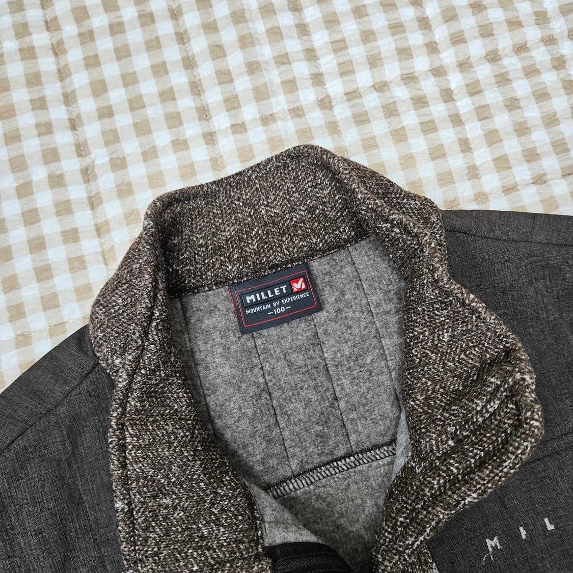 밀레 기모 집업자켓 남자100 상품이미지2