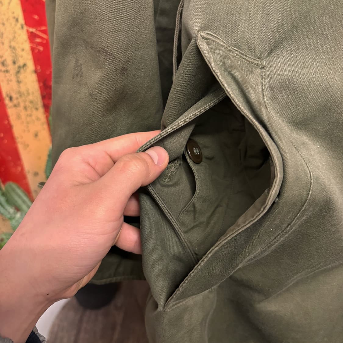 40s 오리지널 밀리터리 한국전쟁 미군장교 코트 1946년 모델 N439 상품이미지5