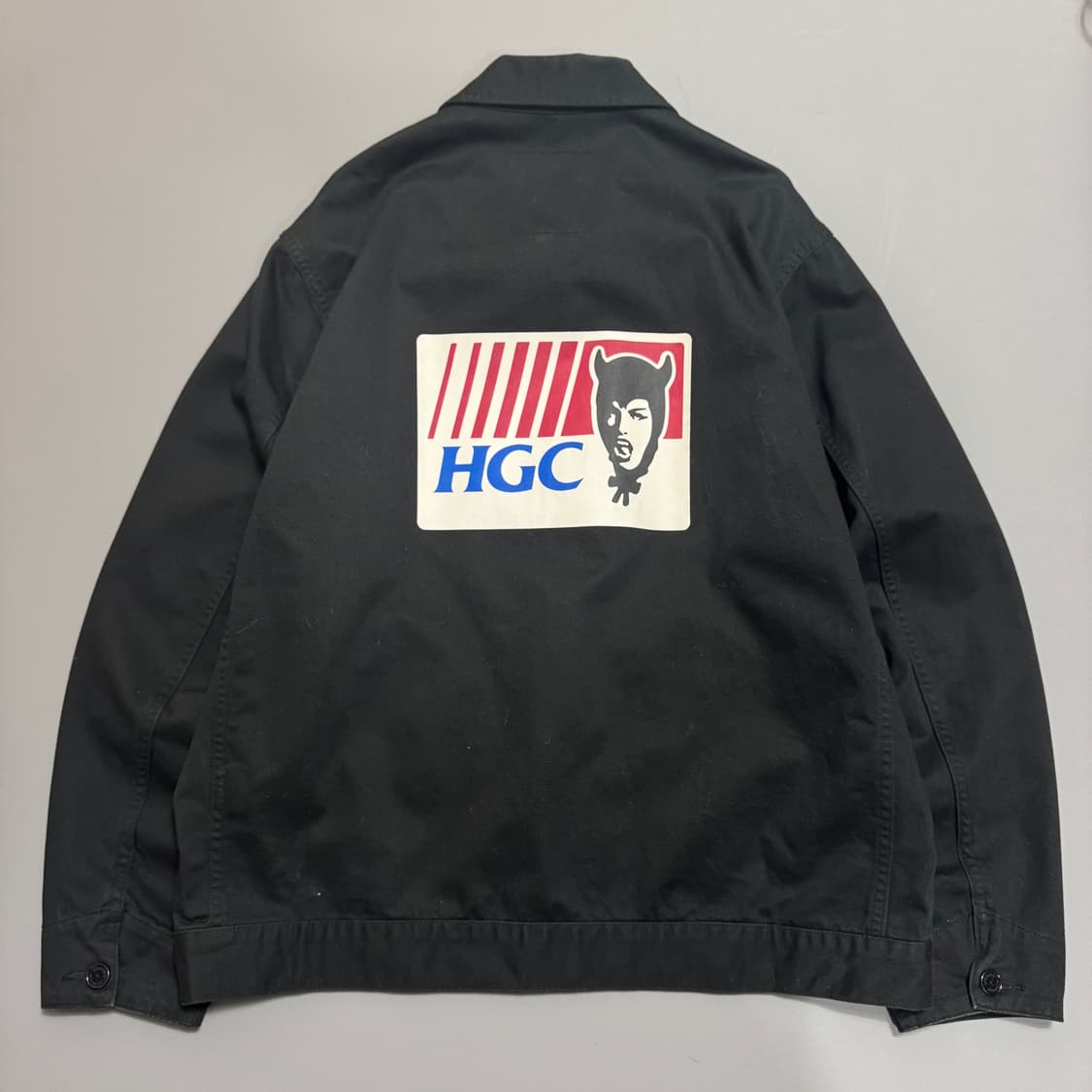 히스테릭글래머 블랙컬러 HGC 자수로고 코튼 워크 자켓 상품이미지6