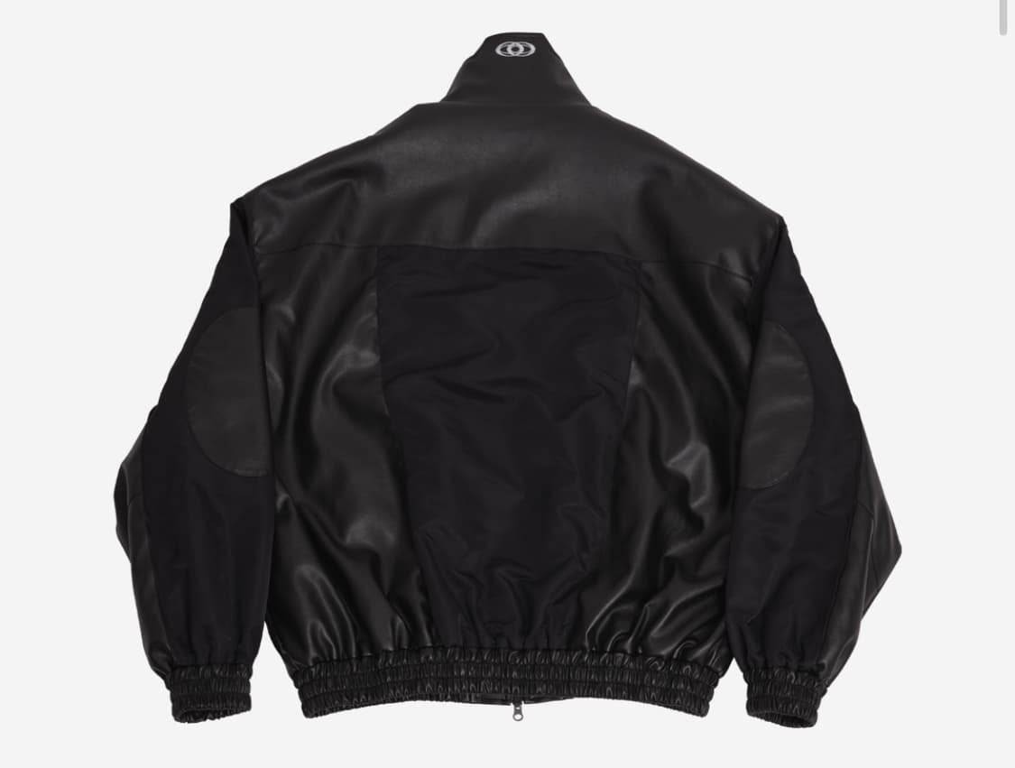 csc 믹스 봄버 레더 자켓 블랙  상품이미지2