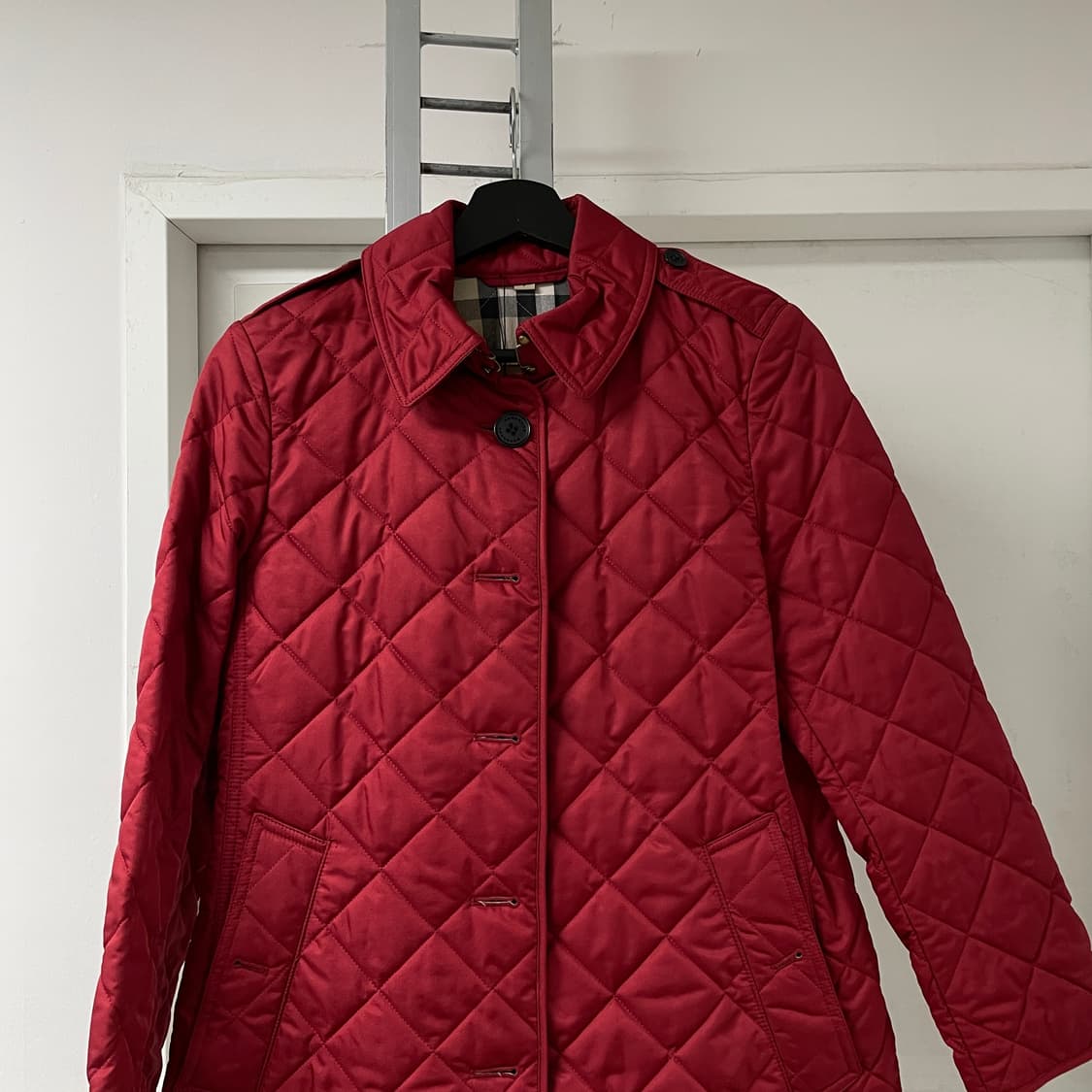 버버리 퀄팅 자켓 레드 S(W) 상품이미지2