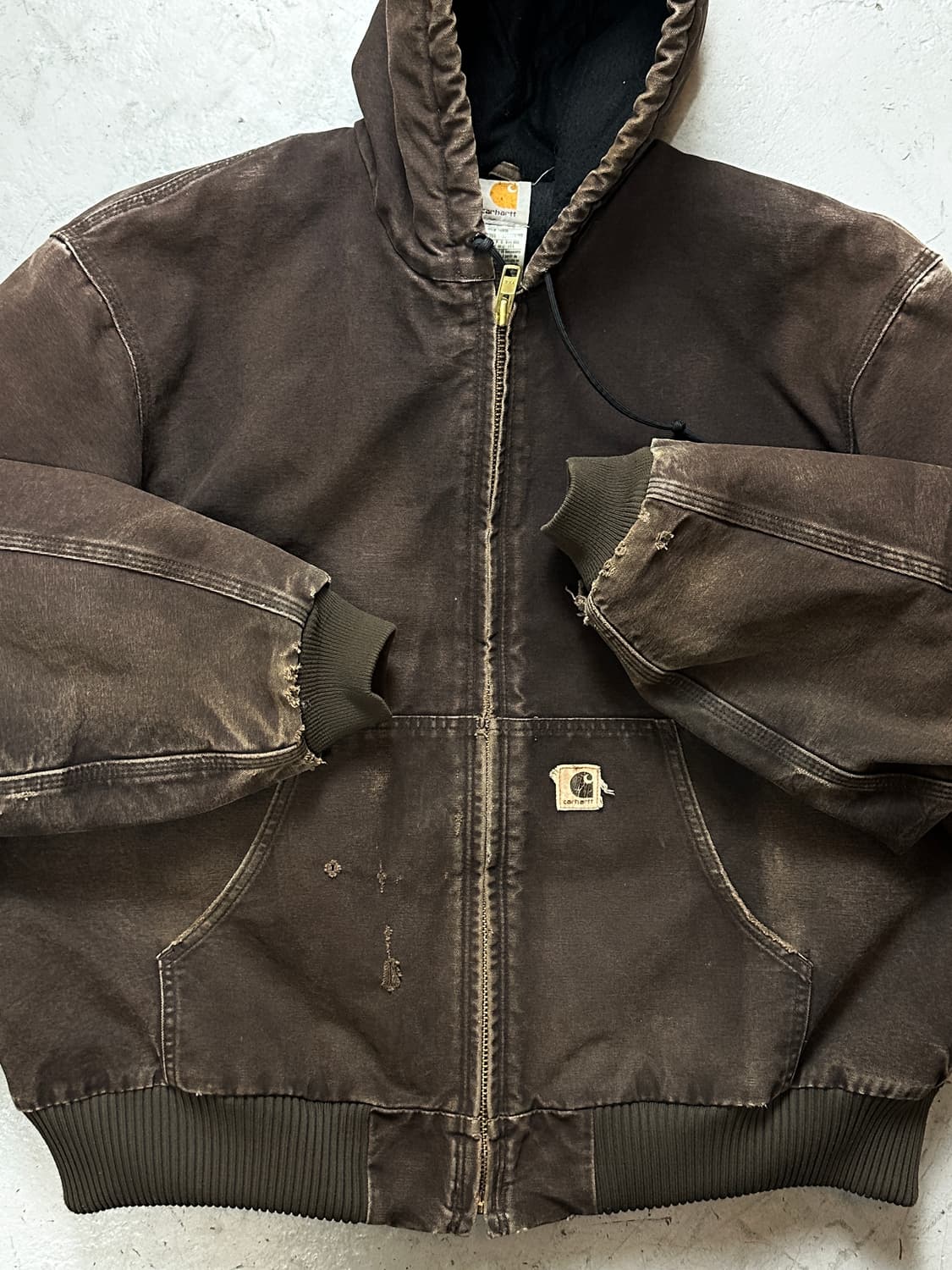 00‘s OG 칼하트 J130 액티브 자켓 칼하트 DKB 브라운 상품이미지7