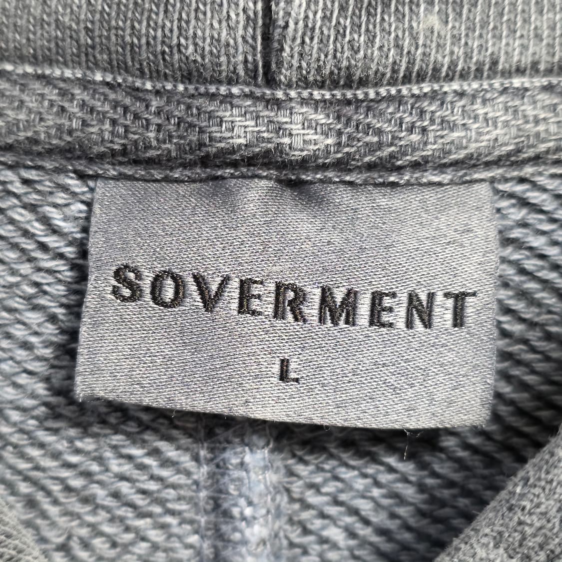0702 소버먼트 [SOVERMENT] 오버핏 워싱 후드 집업 L 그레이 상품이미지8