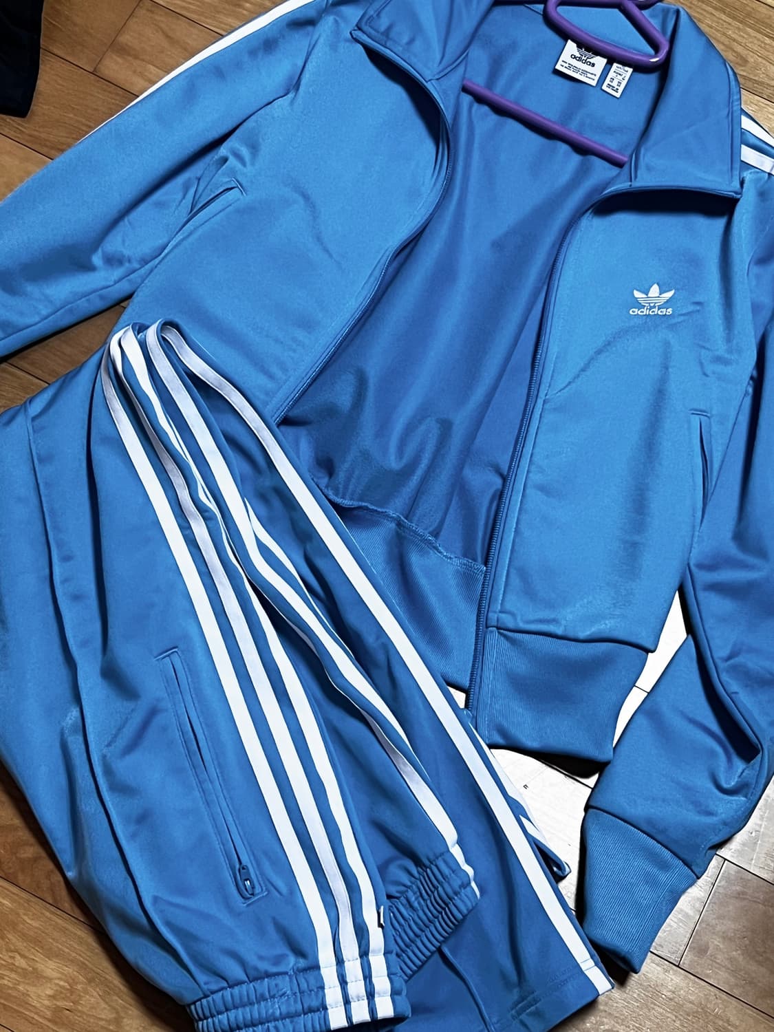 아디다스 파이어버드 트랙탑 스카이블루 xs 셋업 상품이미지1