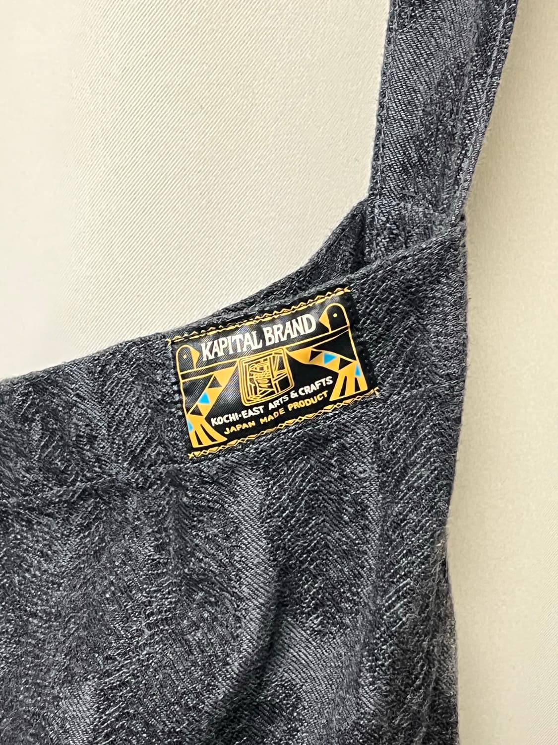 캐피탈 12oz 맥파이 데님 메디슨 백 블랙 L 상품이미지6