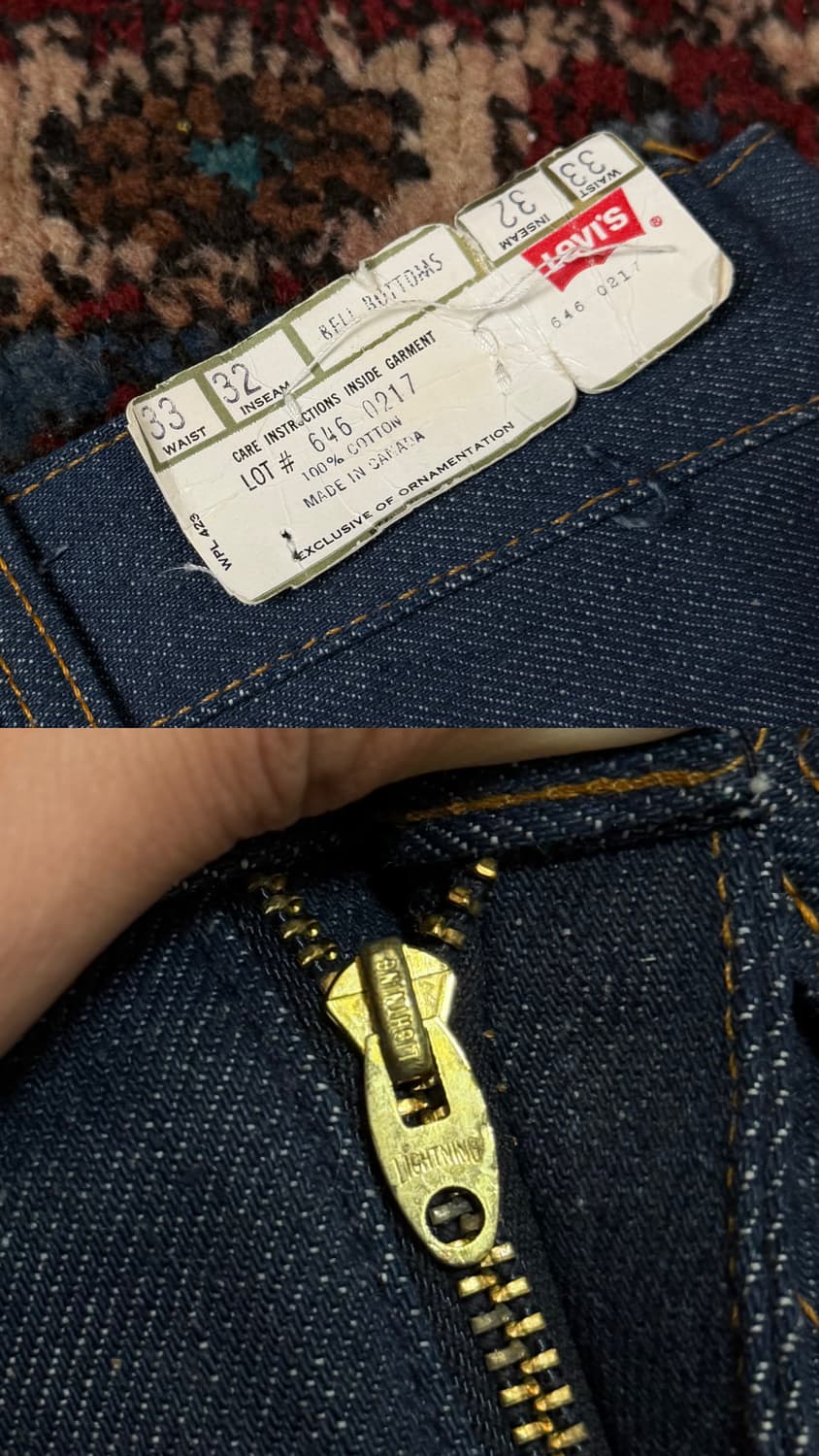 *데드스탁* 80's 빈티지 리바이스 646 벨바텀 부츠컷 상품이미지9