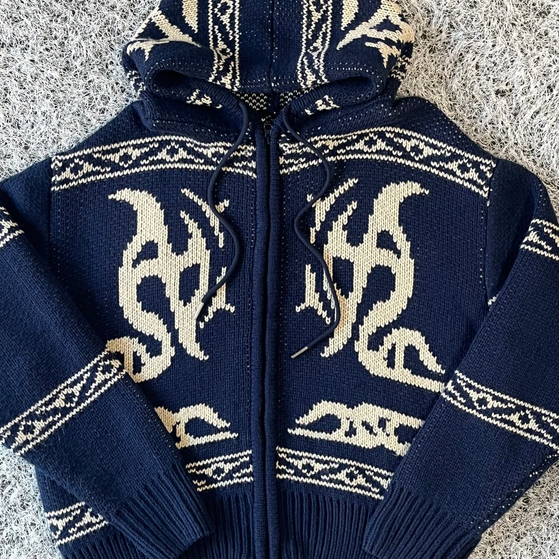 노매뉴얼 니트 후디 (NMWF52KT01NVY) 상품이미지1