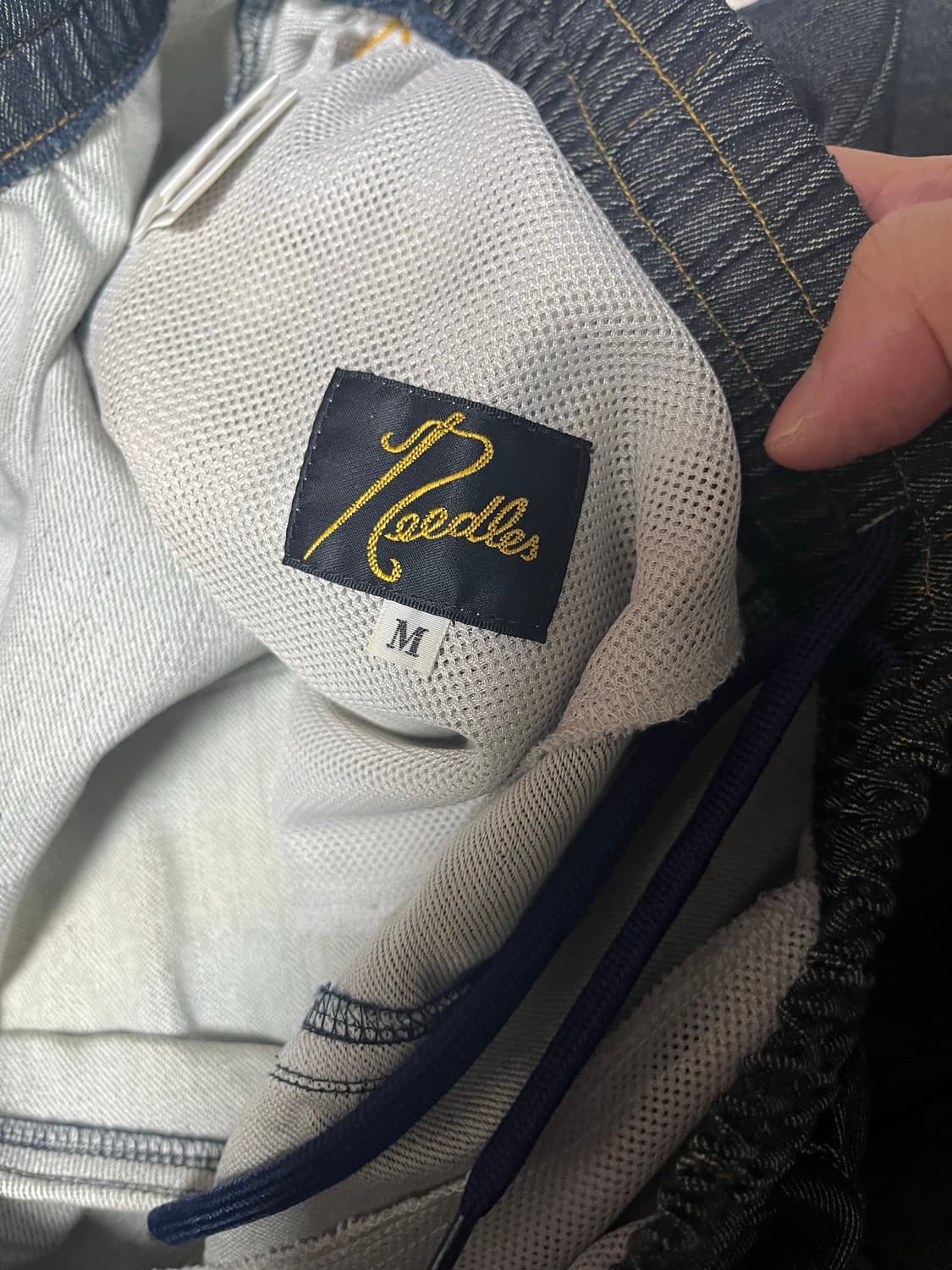 M)니들스 스트레이트 데님 트랙팬츠 상품이미지3