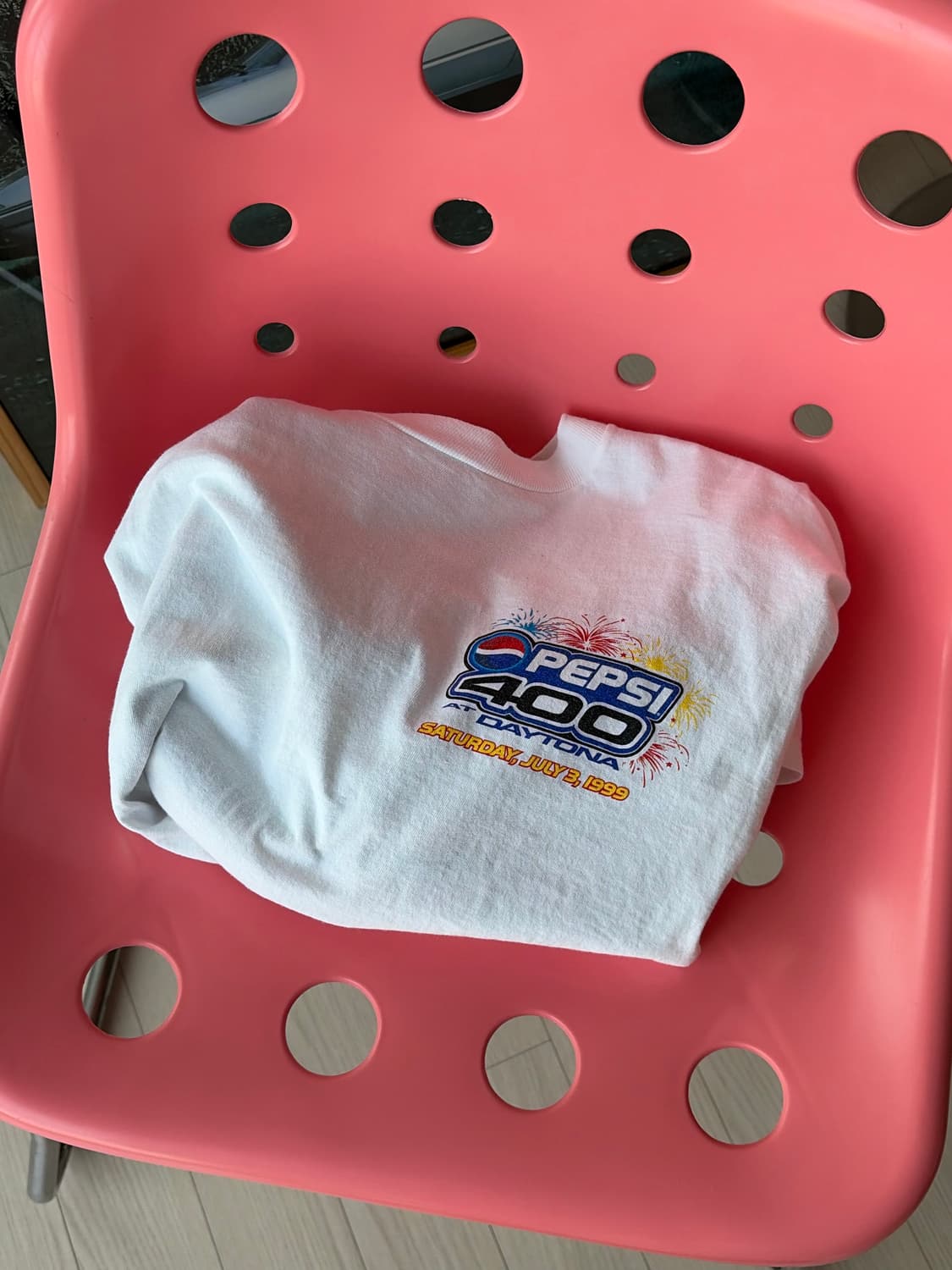 90s 1999 NASCAR 펩시 400 데이토나 프로모 티셔츠 L 상품이미지1