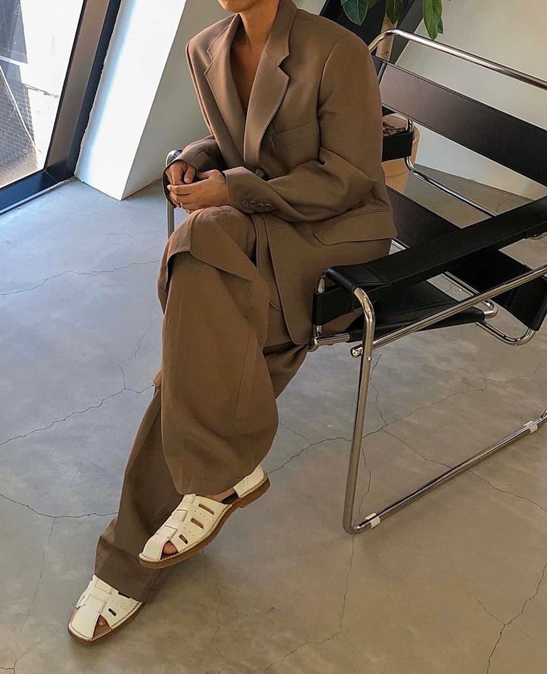 르메르/버진울 린넨 와이드 벨티드 팬츠/38 상품이미지3