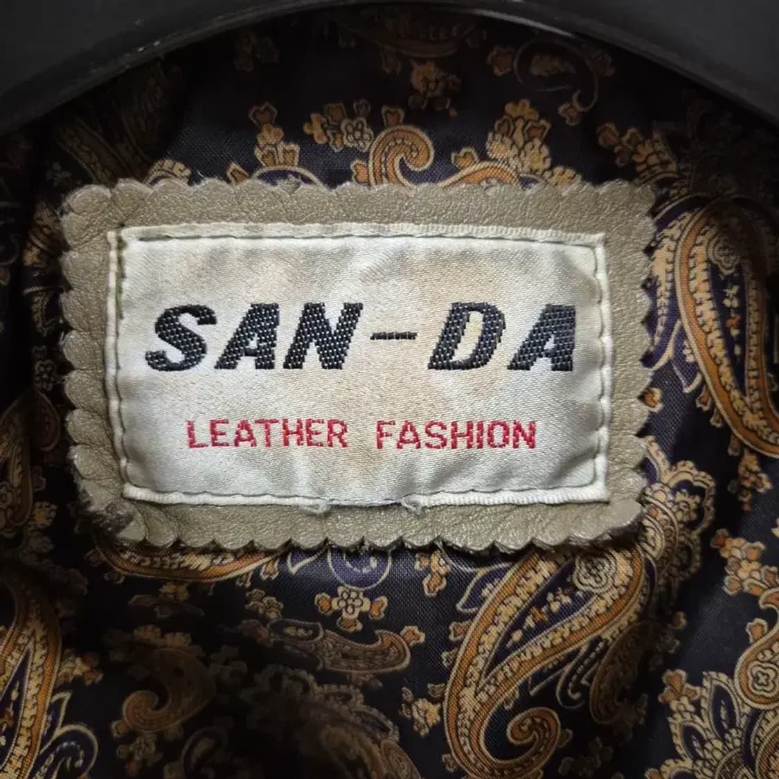 SANDA 빈티지 레더 자켓 100 상품이미지7