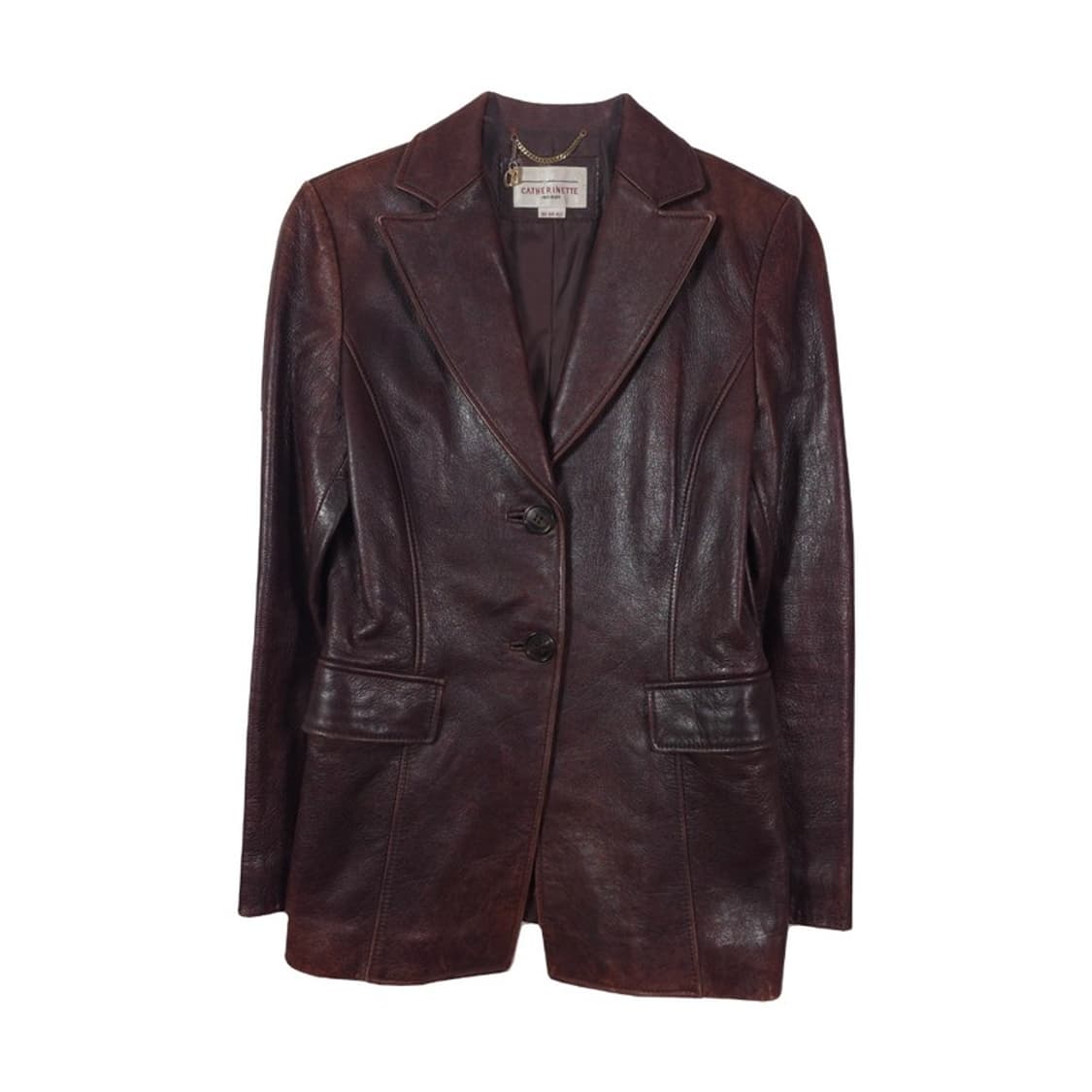 까뜨리네뜨 90s 리얼 레더 블레이저 자켓 상품이미지1