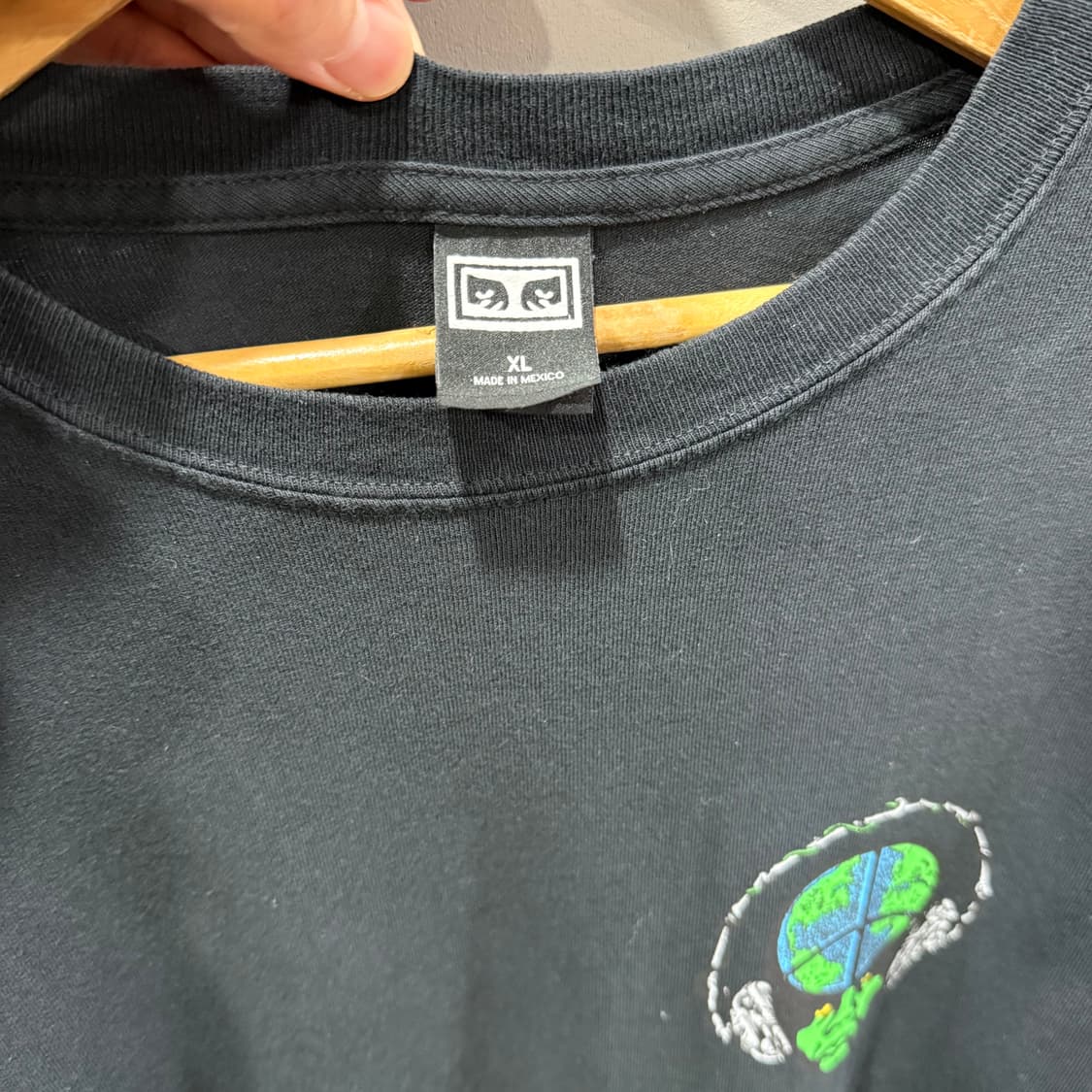 XL 오베이 OBEY 월드 피스 오프 롱슬리브 긴팔 티셔츠 상품이미지3