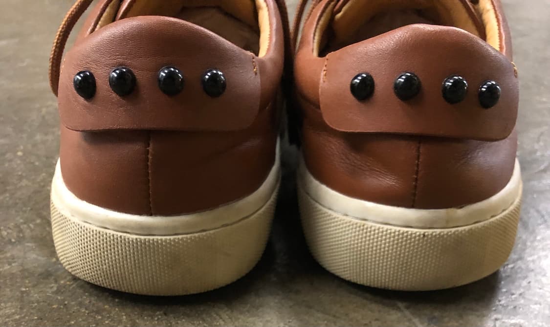 TOD'S 남성 가죽 스니커즈 브라운 41 상품이미지5