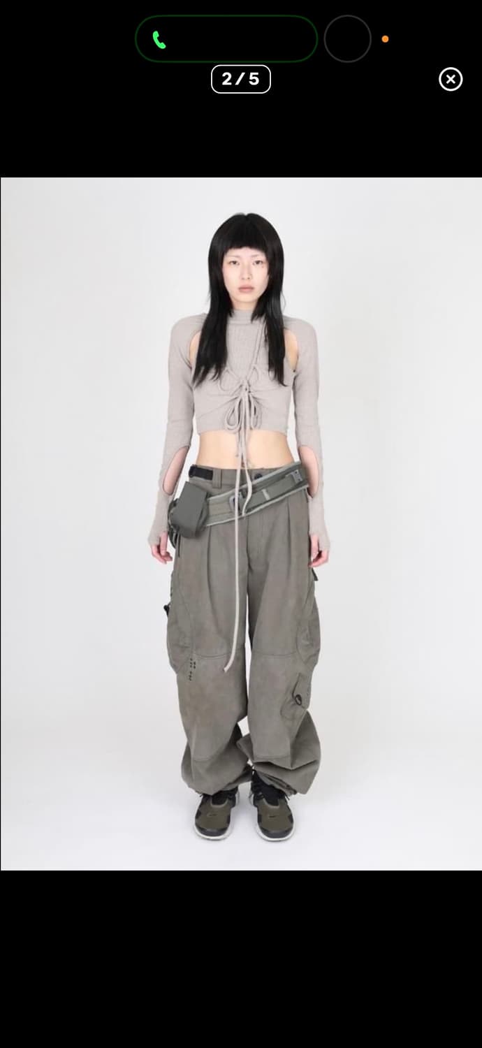 혜인서 밀리터리 카고팬츠 블랙 1 상품이미지2